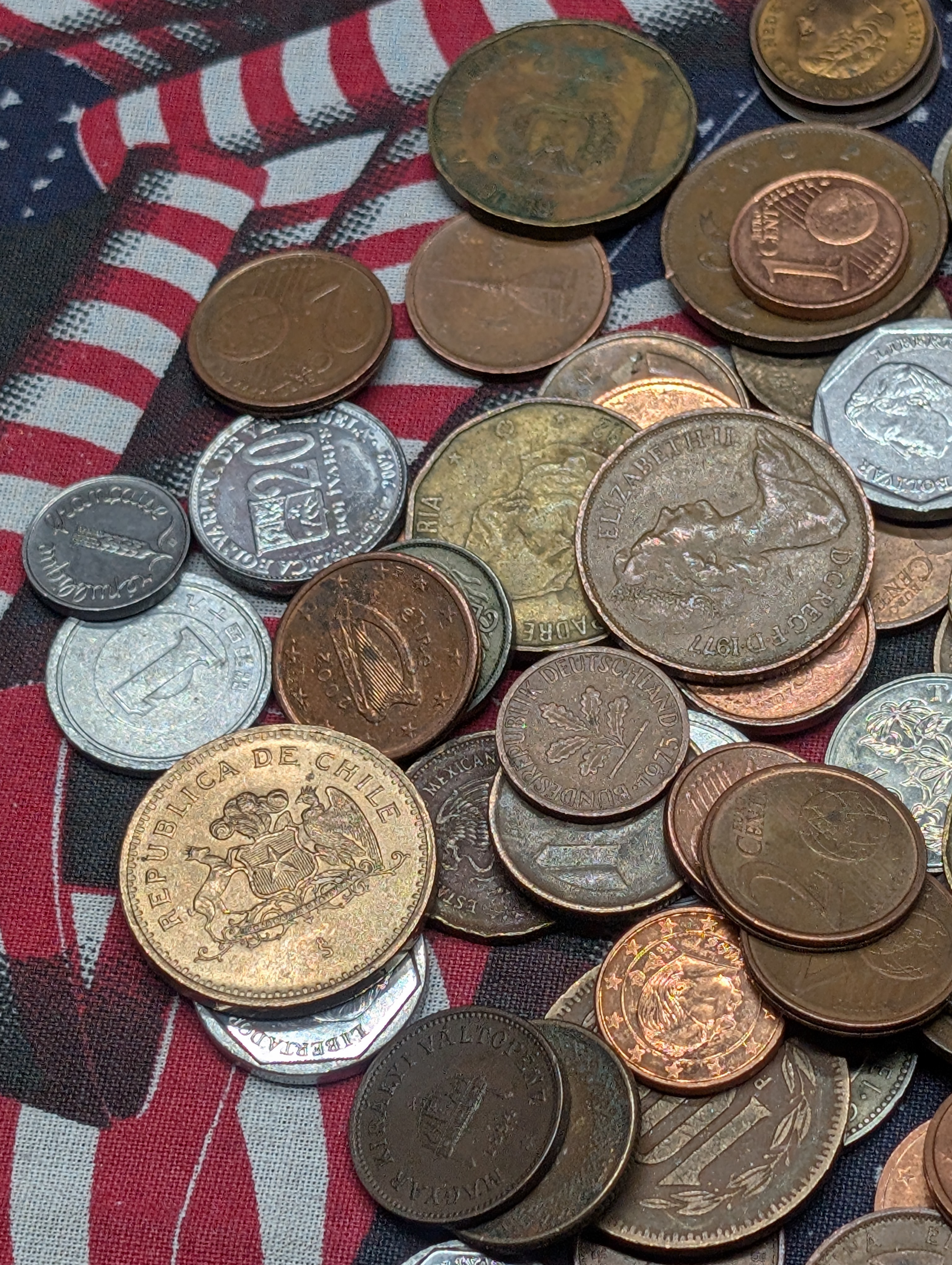 Bag of Assorted World Coins!!! - Over 1 POUND!!
