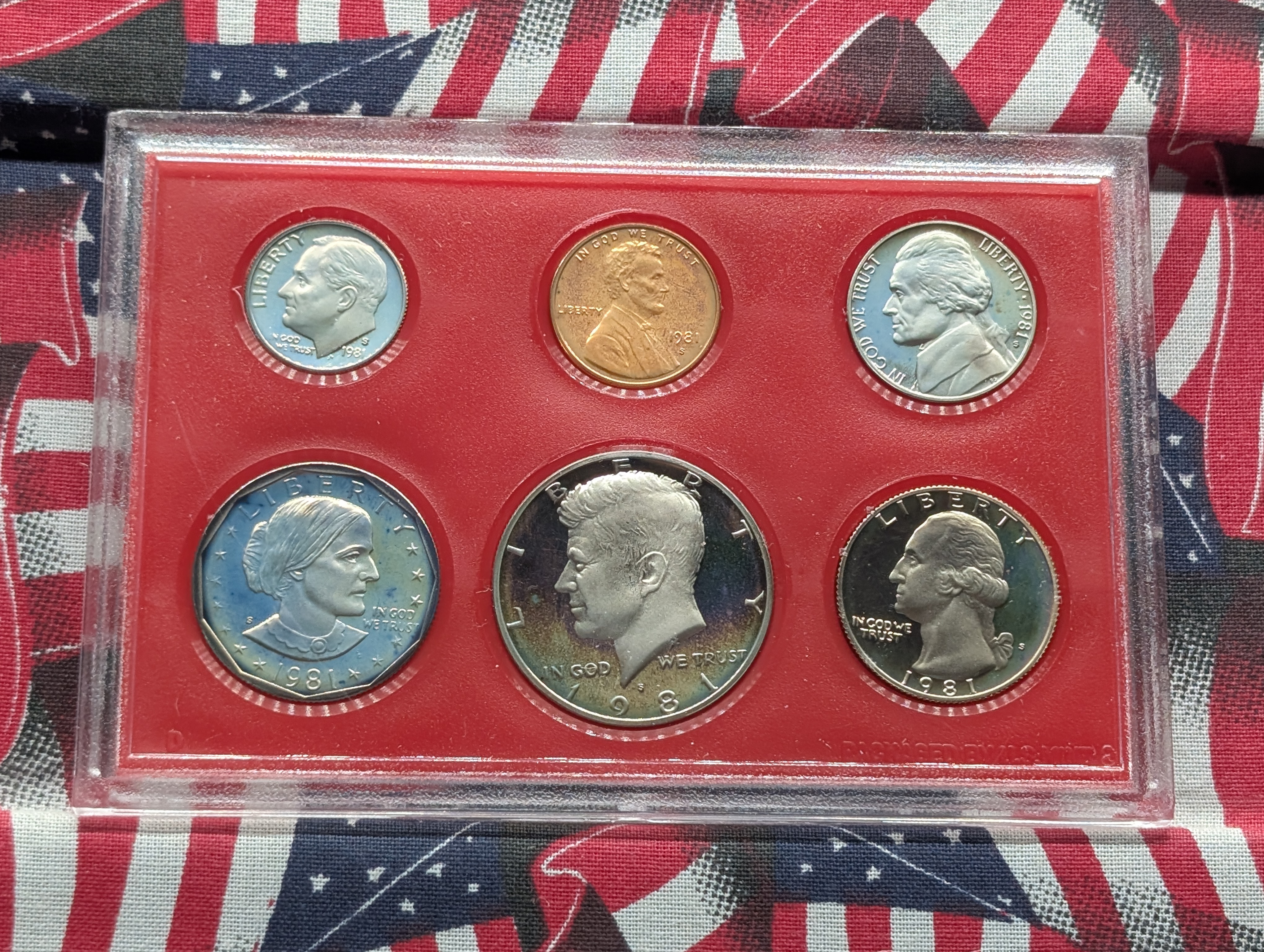 1981-S U.S. Mint PROOF Set - Includes RARE Type-2 Susan B. Anthony Dollar!