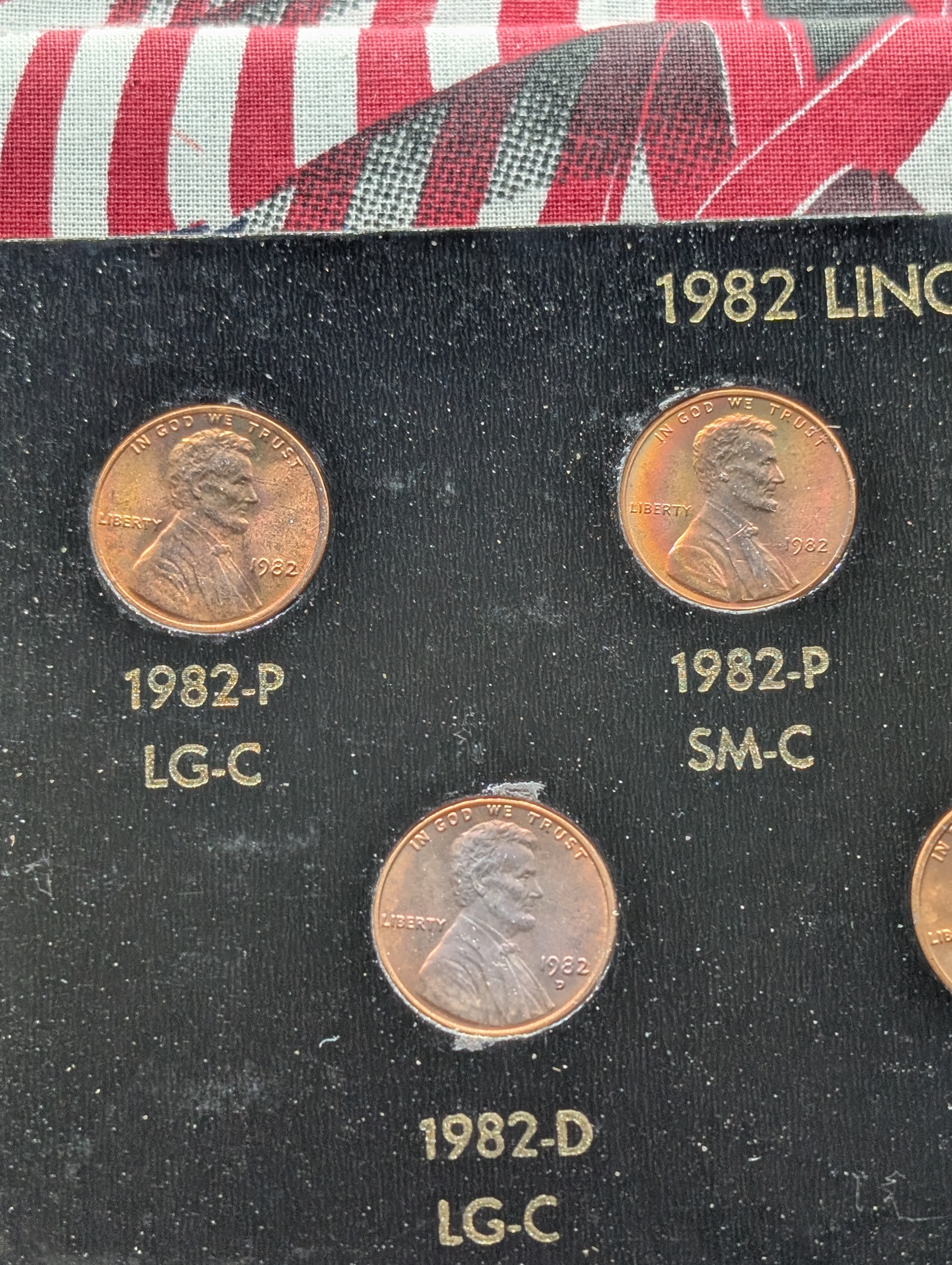 1982 Lincoln Cent Variety Collection - 7-Coin Set