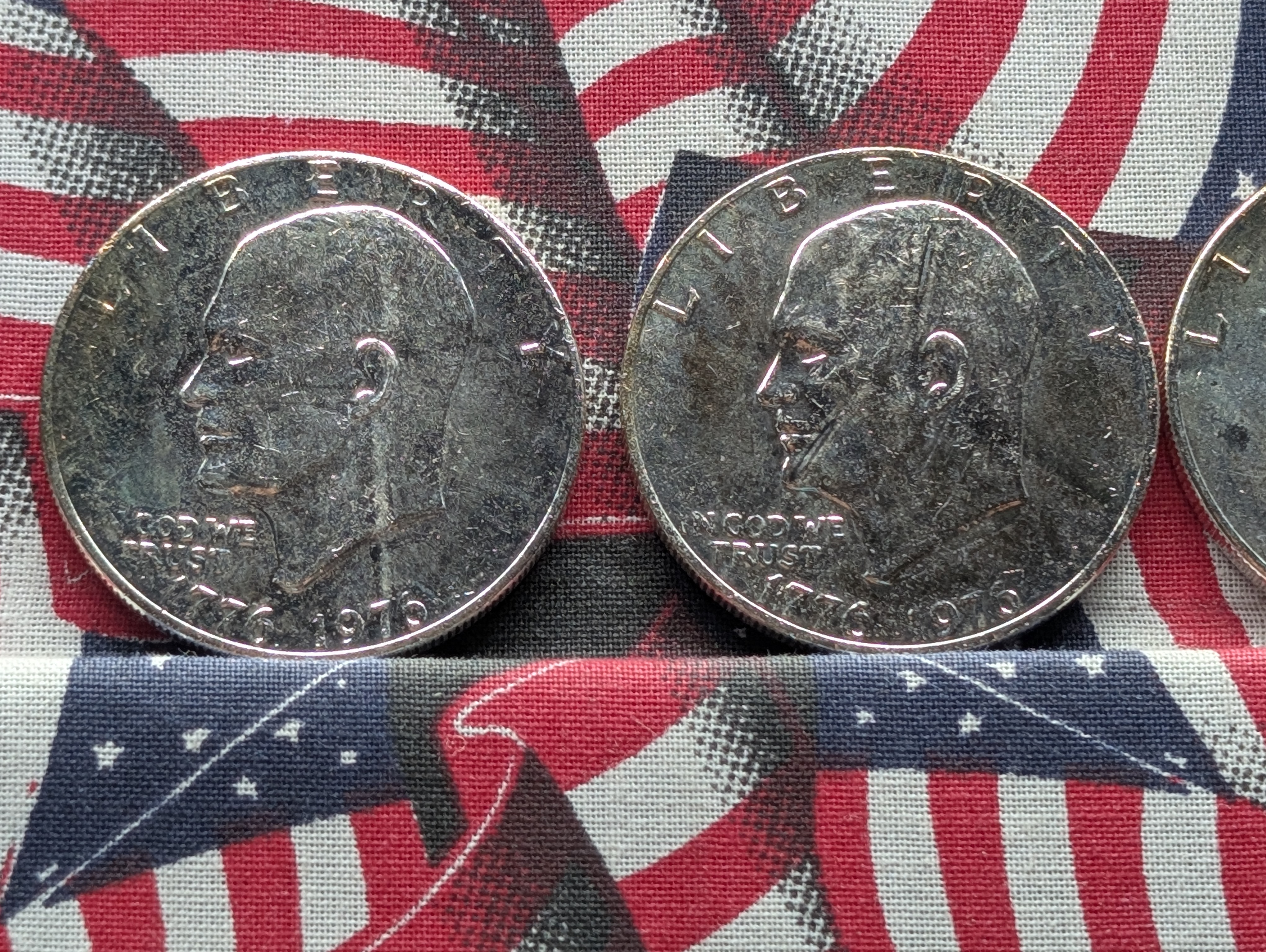 (4) 1776-1976 Eisenhower Bicentennial Dollars