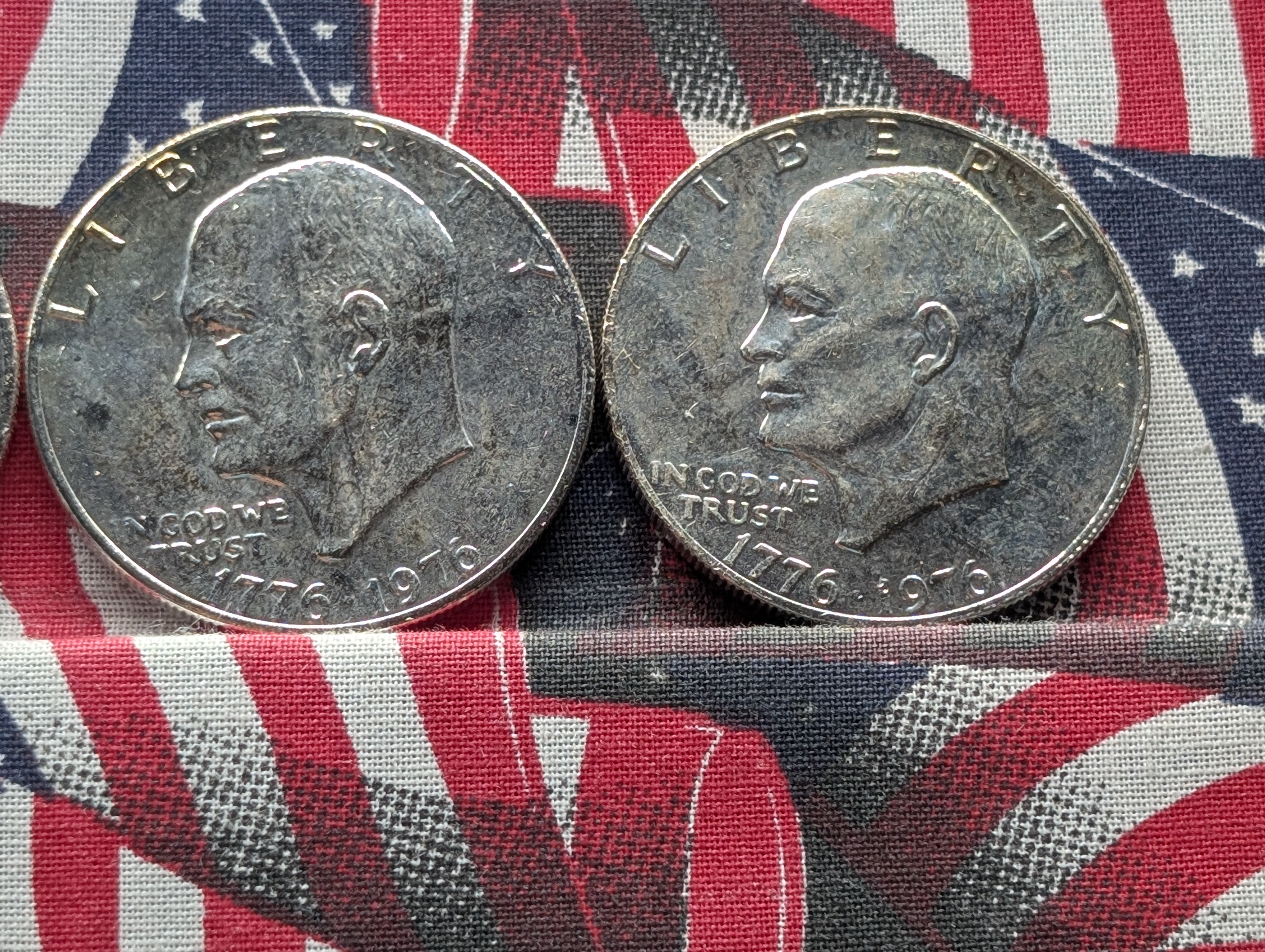 (4) 1776-1976 Eisenhower Bicentennial Dollars