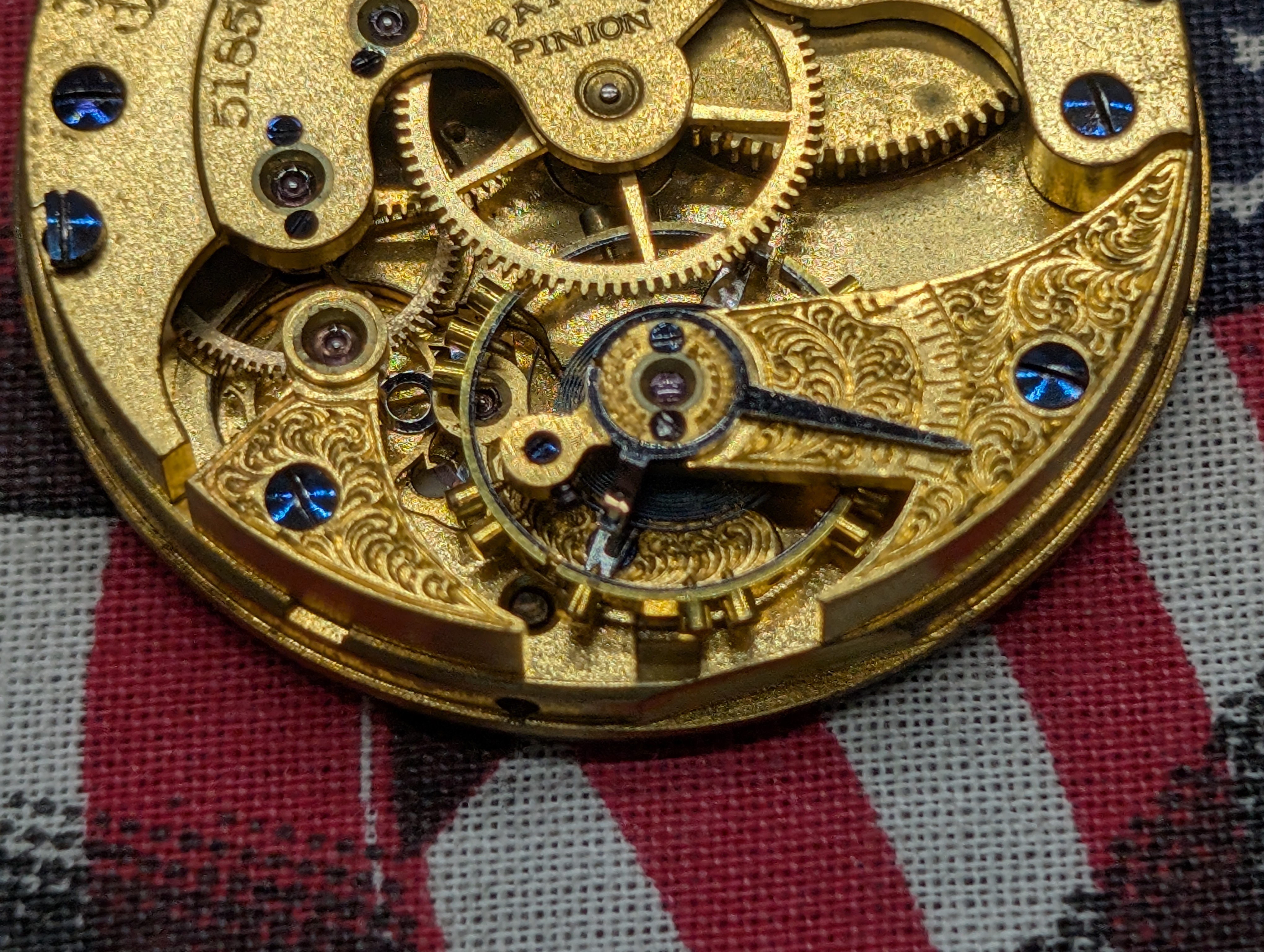 Antique Illinois Pocket Watch Movement - May or May not work