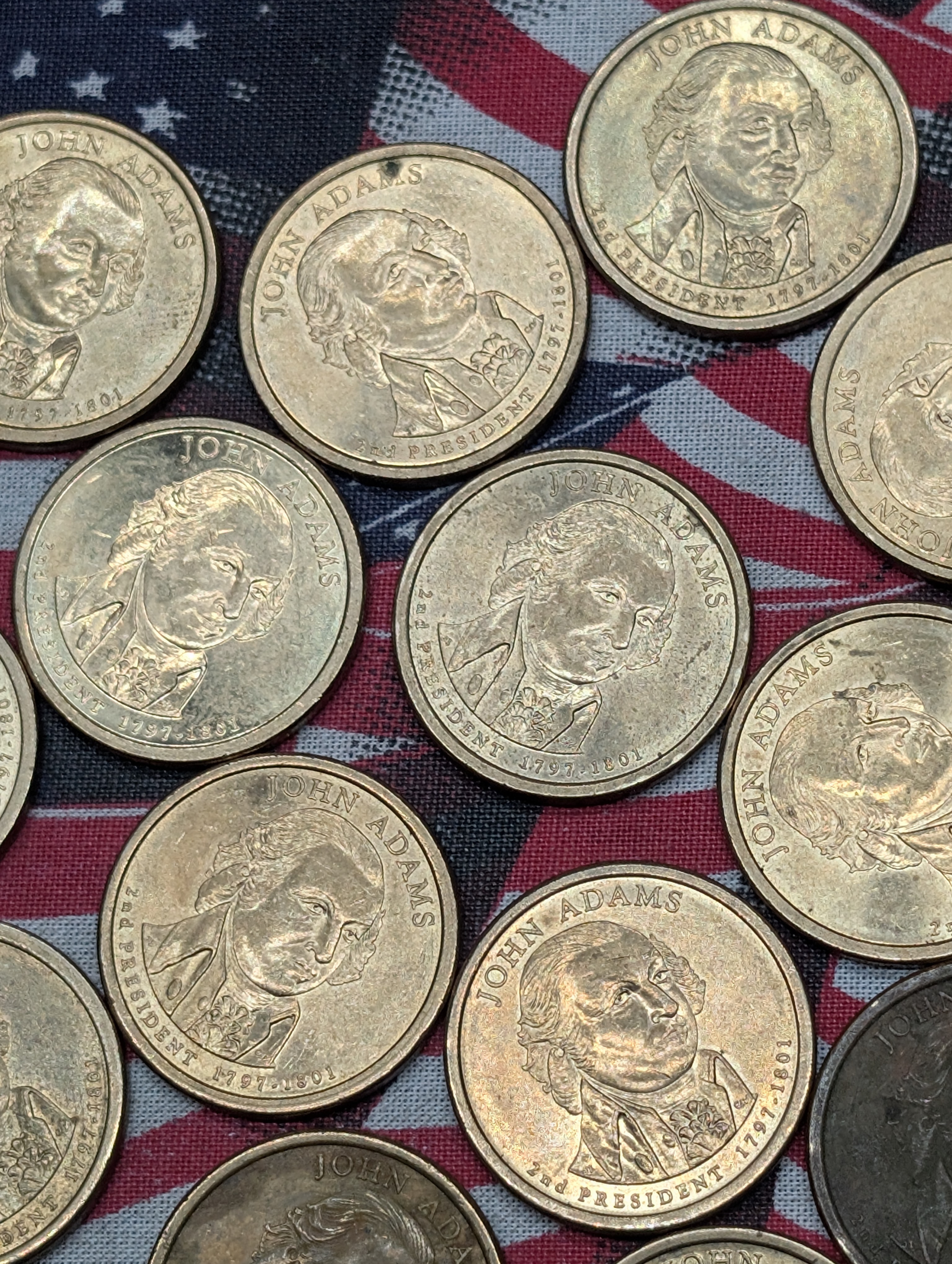 (19) 2007-P John Adams Presidential One Dollars