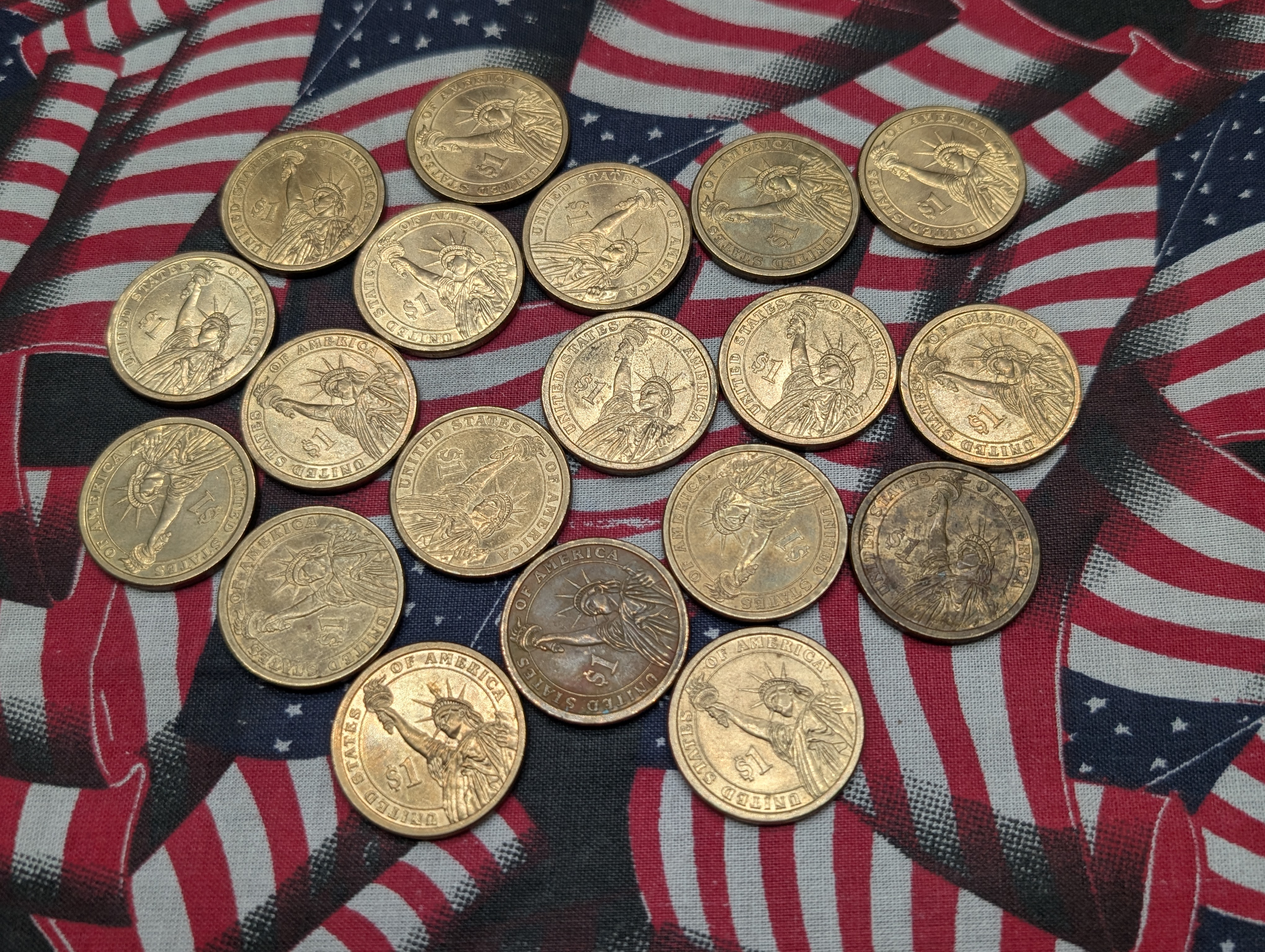 (19) 2007-P John Adams Presidential One Dollars