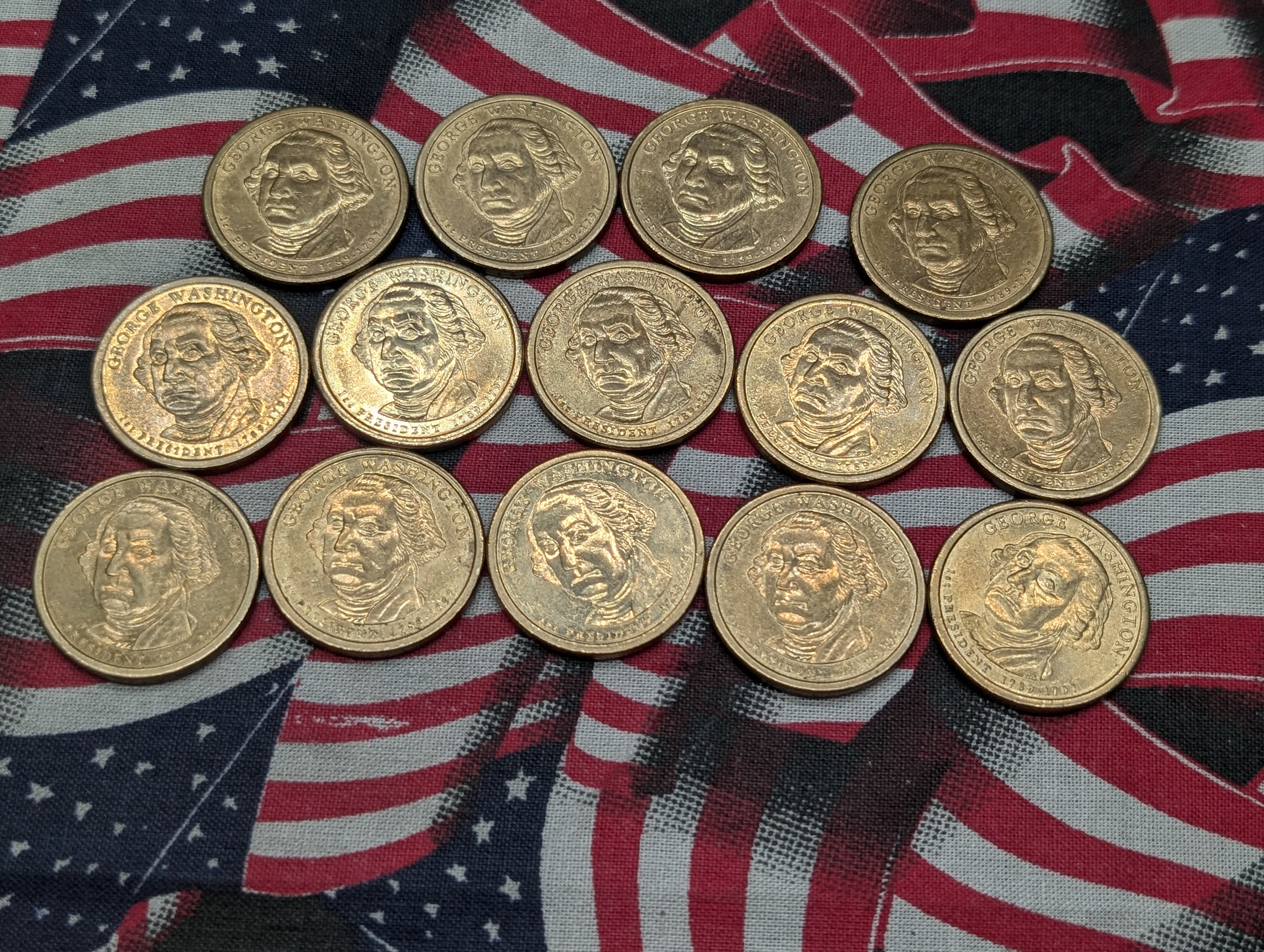 (14) 2007-D George Washington Presidential One Dollars