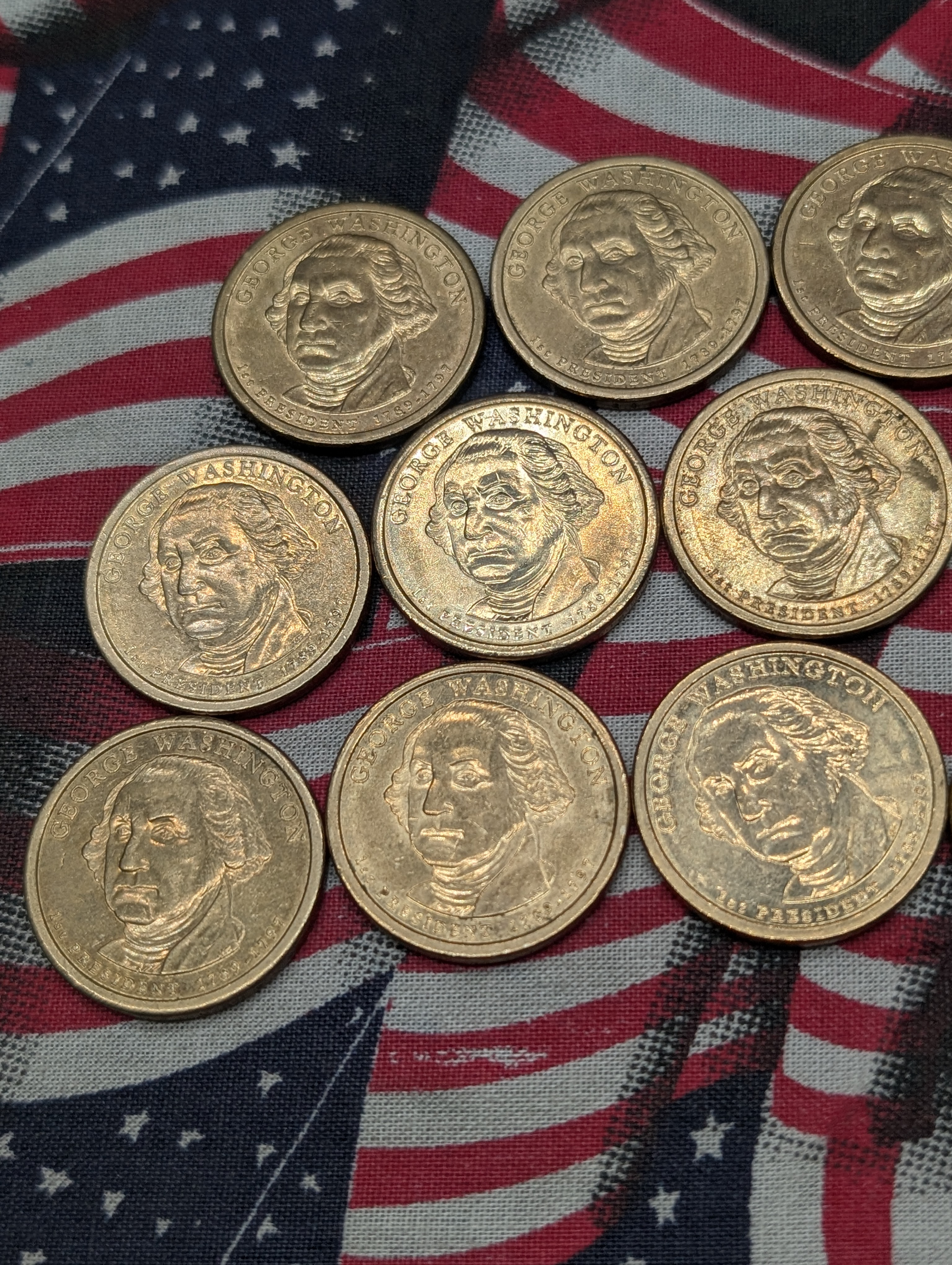 (14) 2007-D George Washington Presidential One Dollars