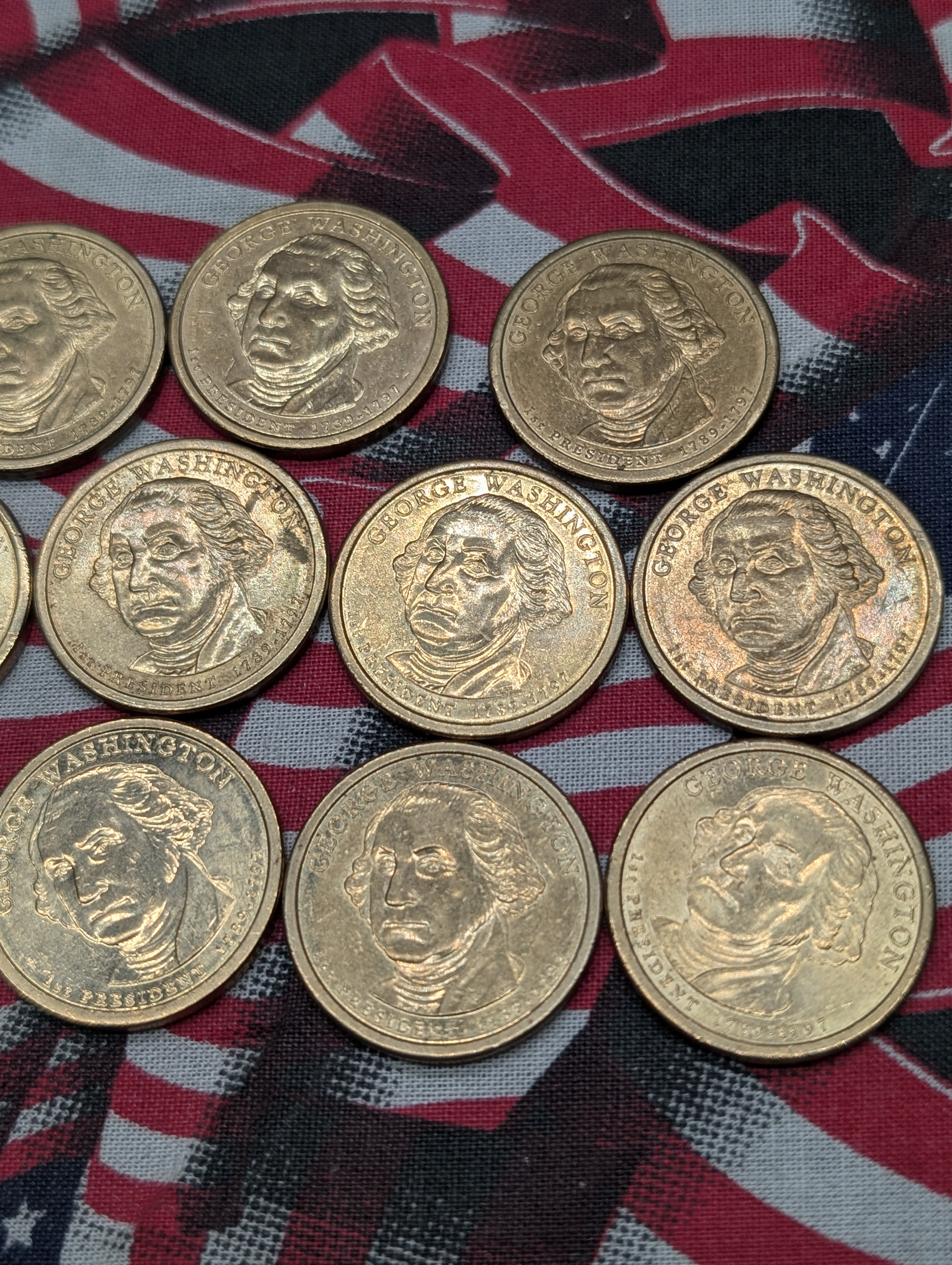 (14) 2007-D George Washington Presidential One Dollars
