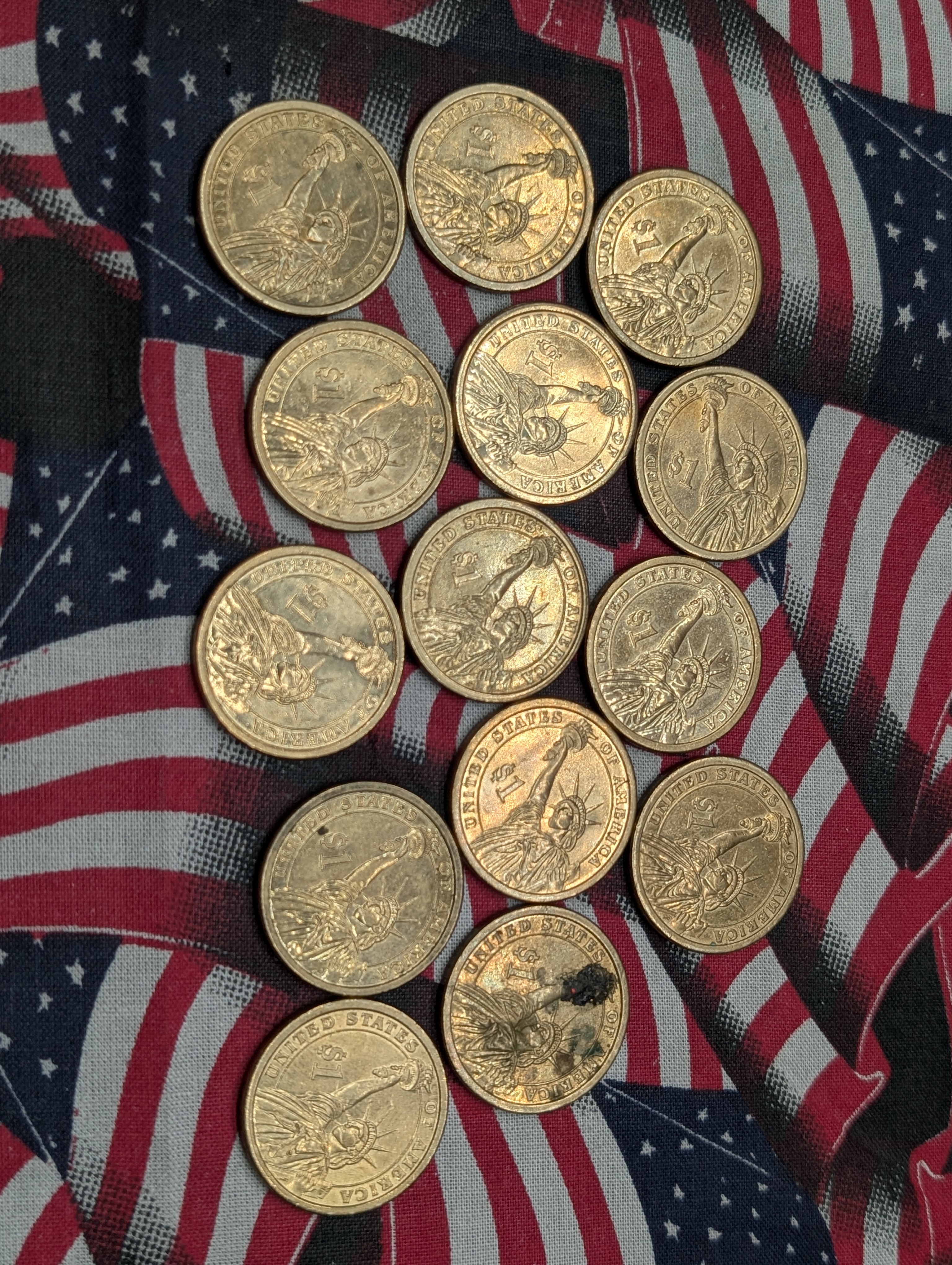 (14) 2007-D George Washington Presidential One Dollars
