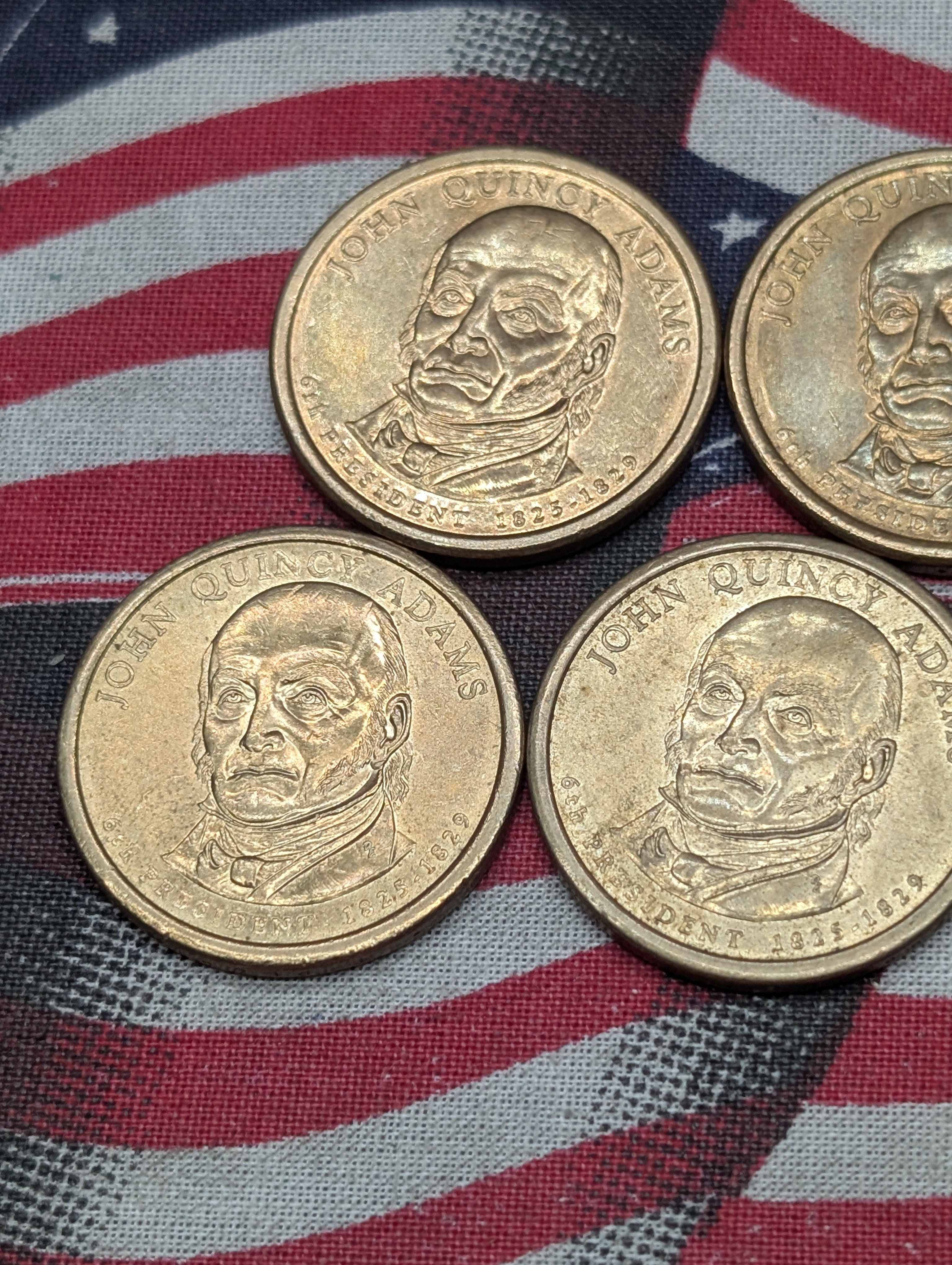 (7) 2008-D John Quincy Adams Presidential One Dollars