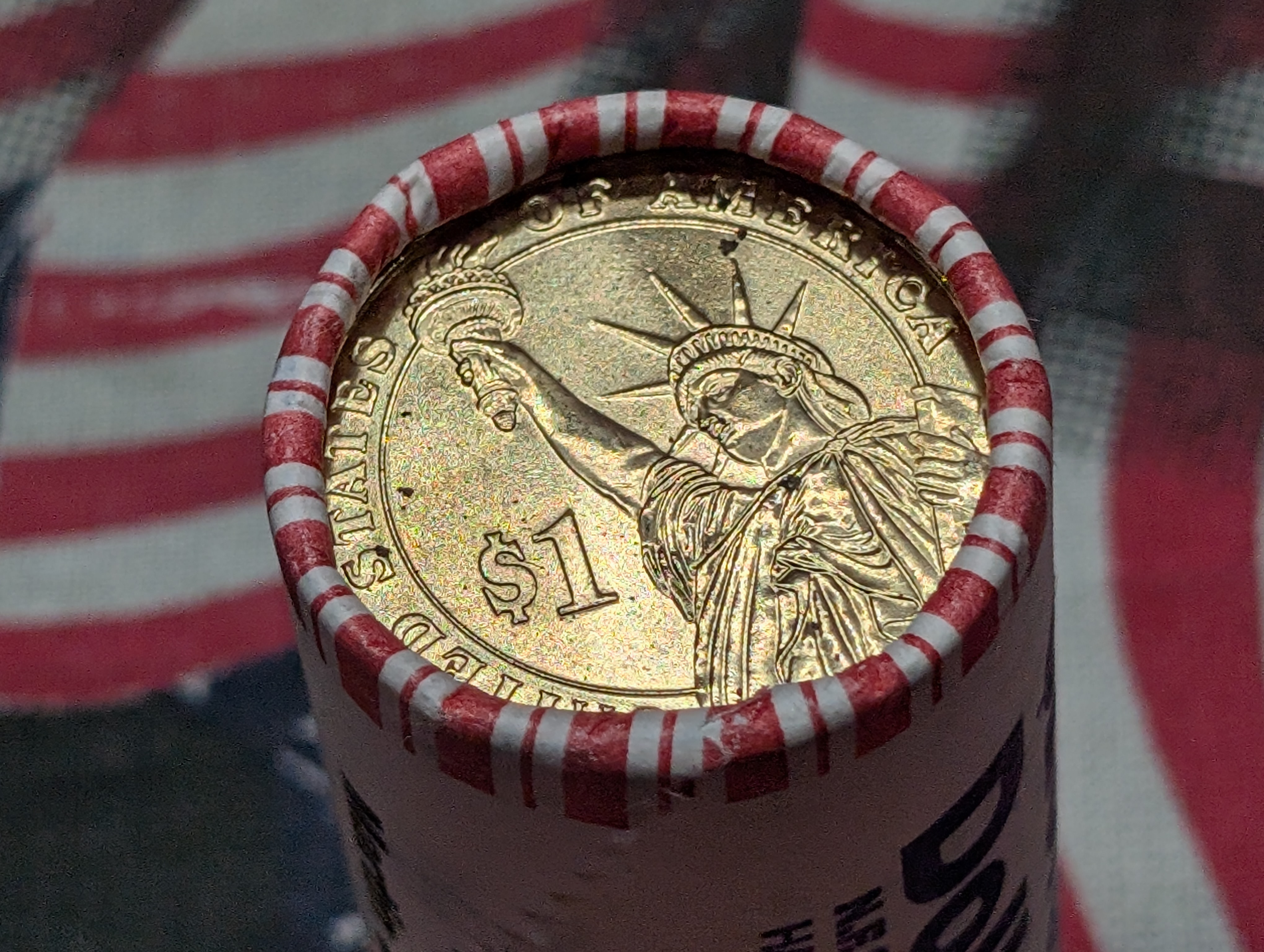 2008 Martin Van Buren Presidential One Dollars, Unopened Roll