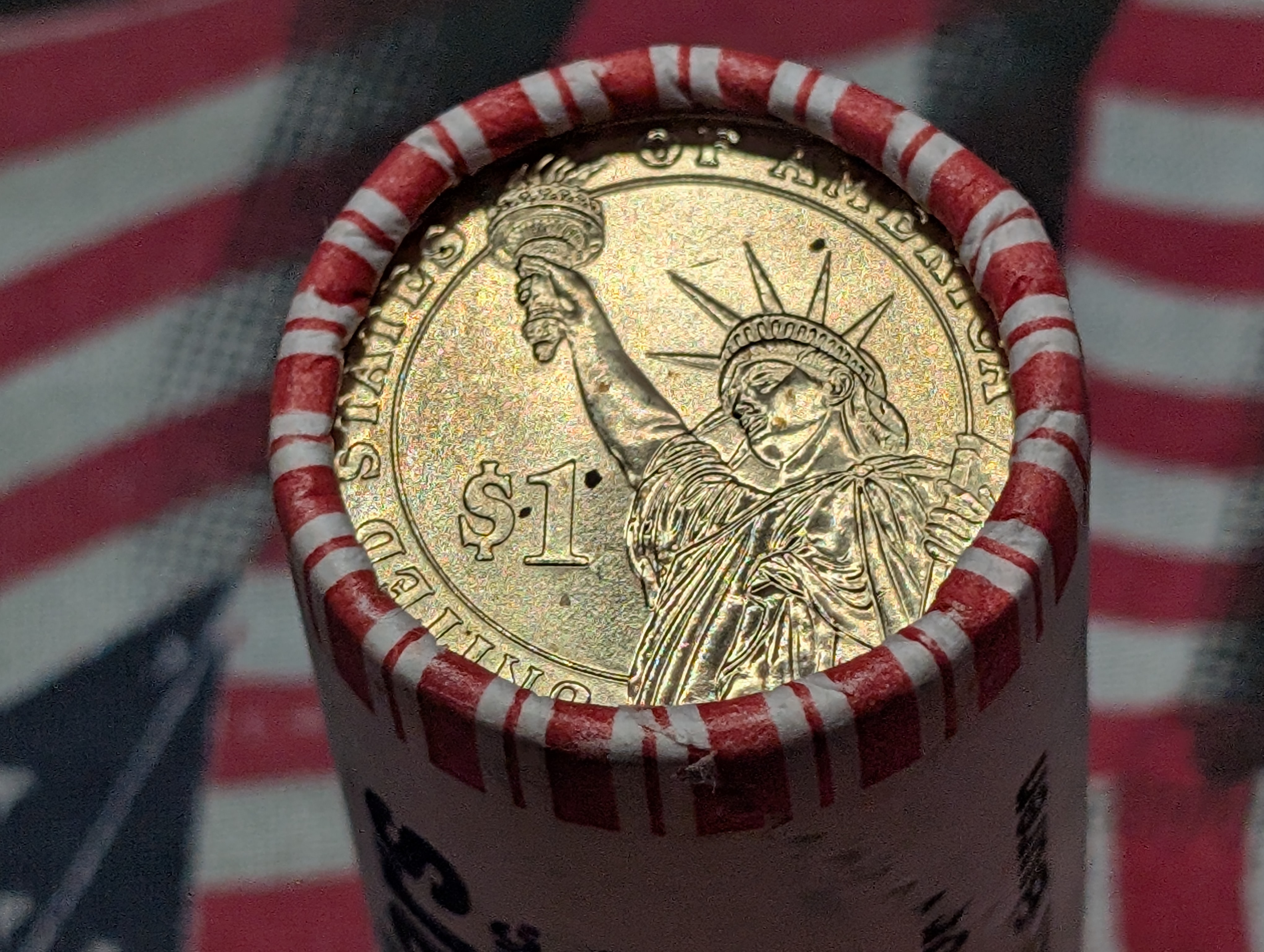 2008 Martin Van Buren Presidential One Dollars, Unopened Roll