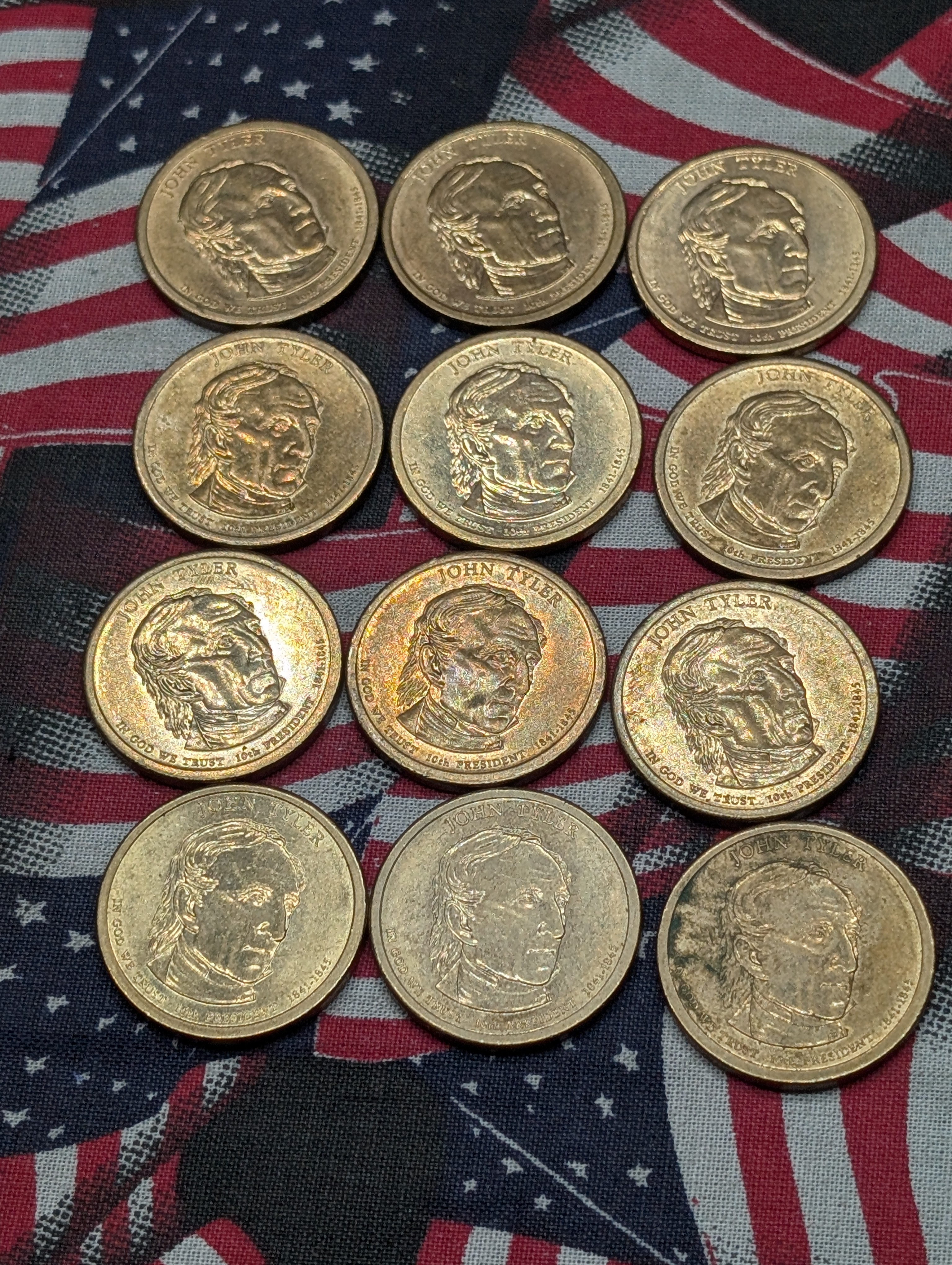 (12) 2009-P John Tyler Presidential One Dollars