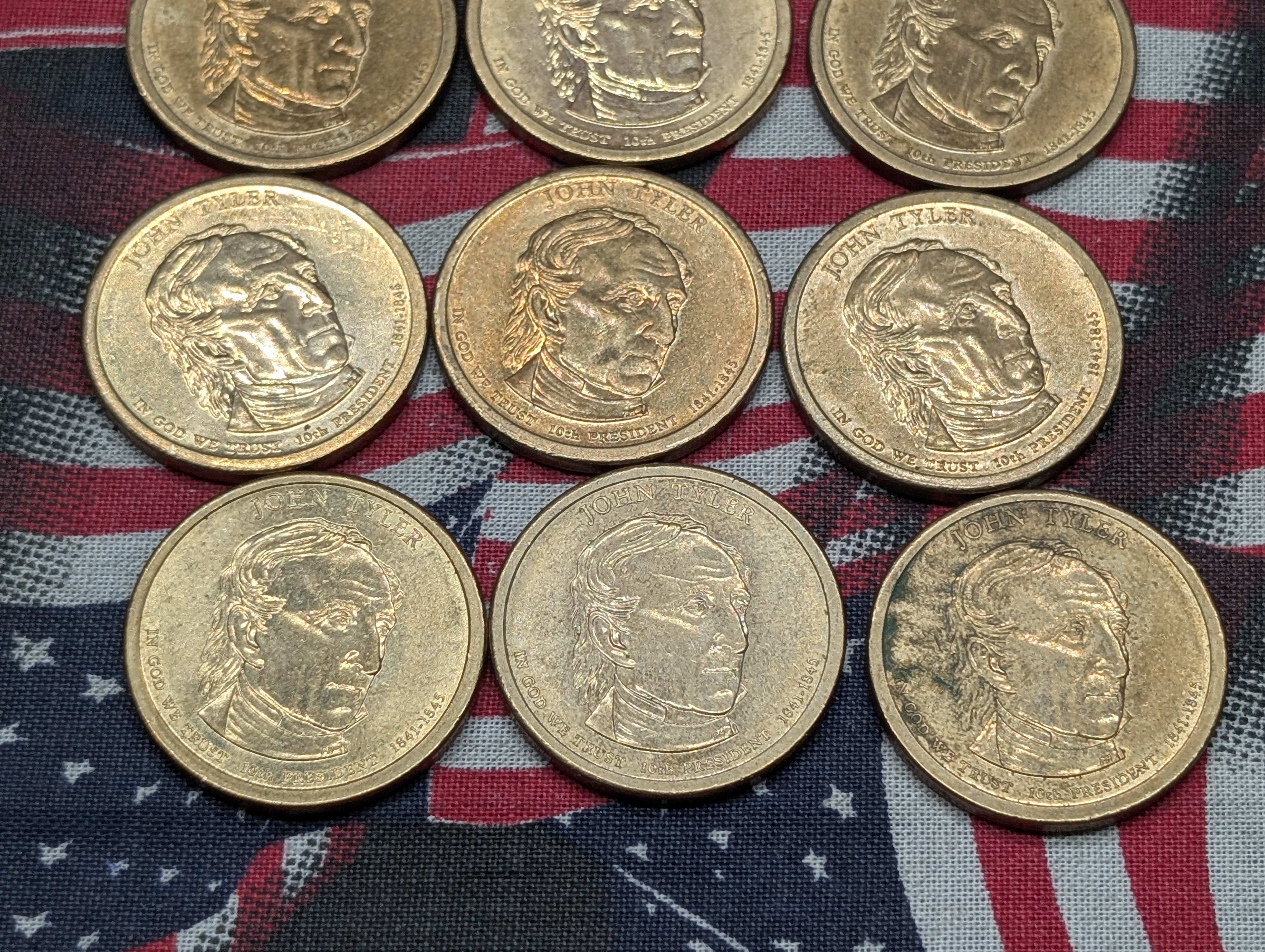 (12) 2009-P John Tyler Presidential One Dollars