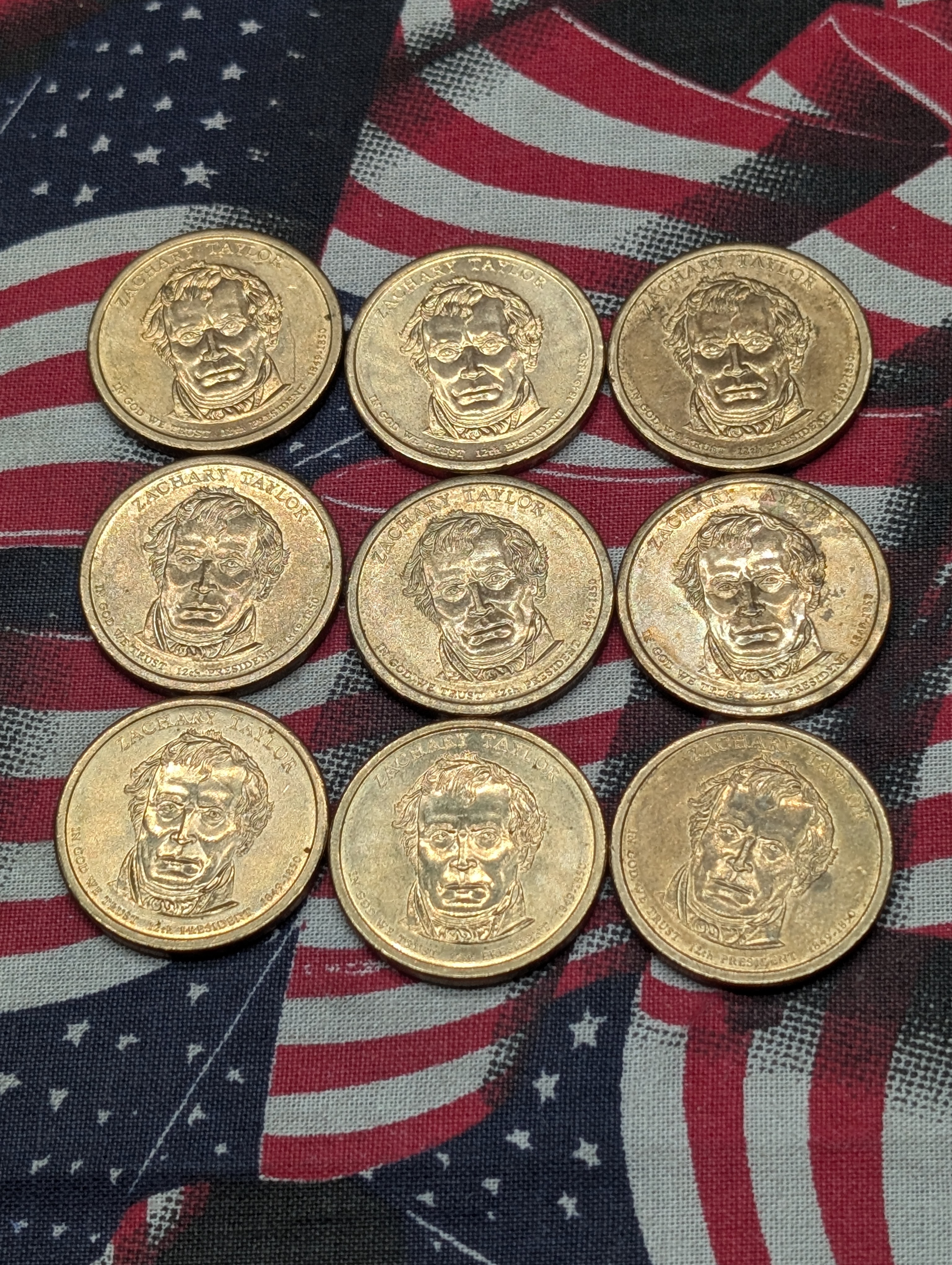 (9) 2009-P Zachary Taylor Presidential One Dollars