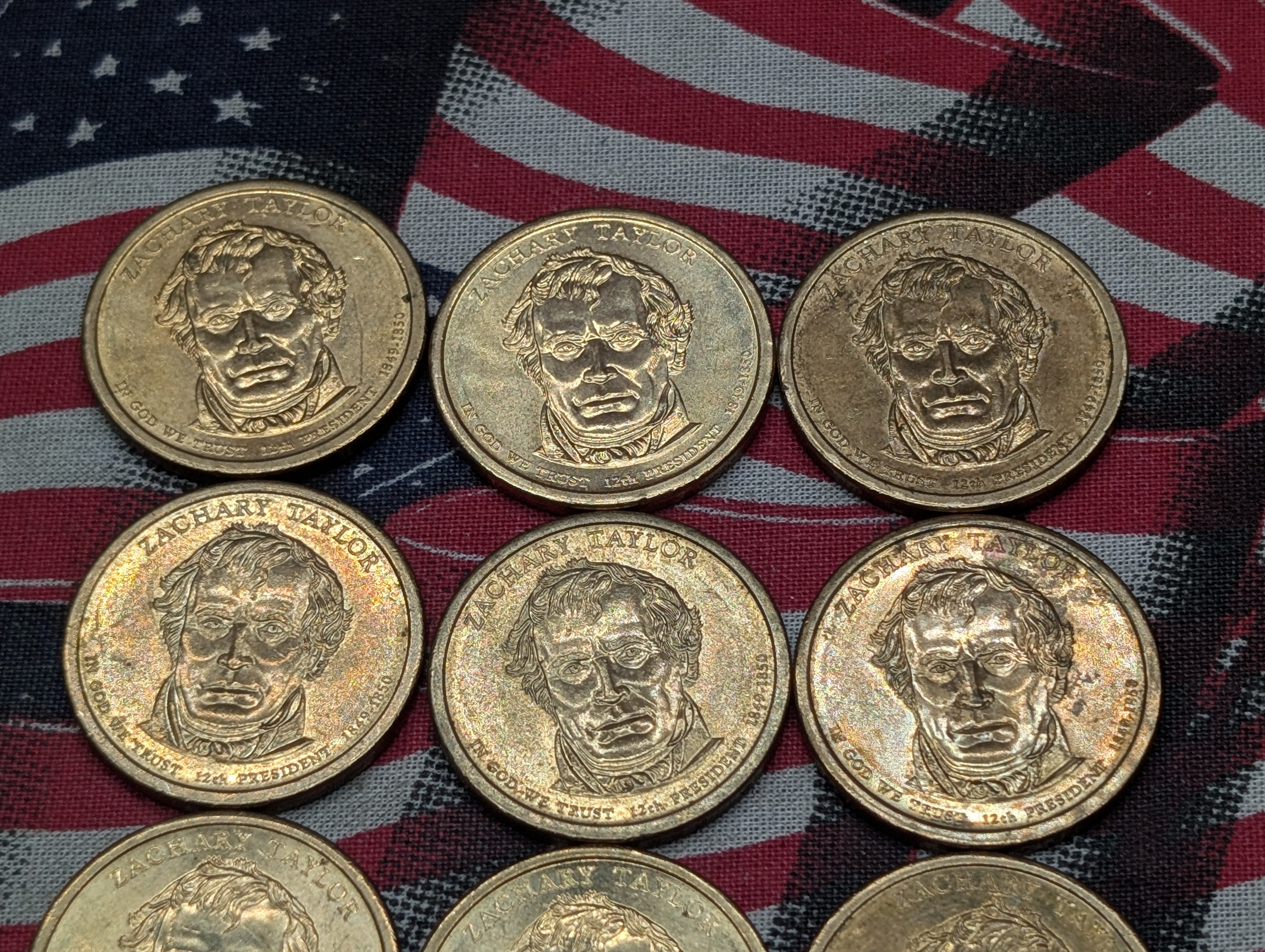 (9) 2009-P Zachary Taylor Presidential One Dollars