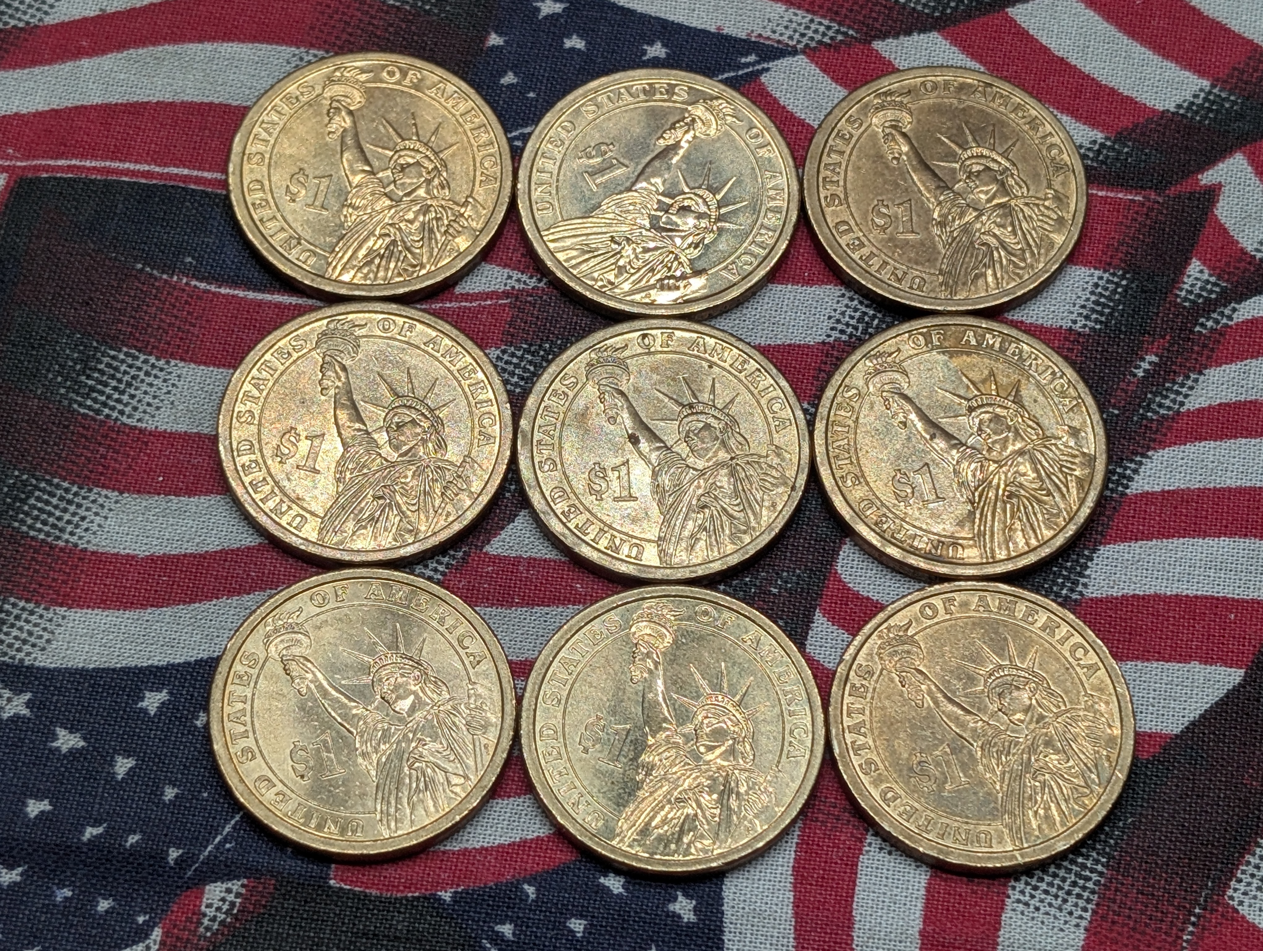 (9) 2009-P Zachary Taylor Presidential One Dollars