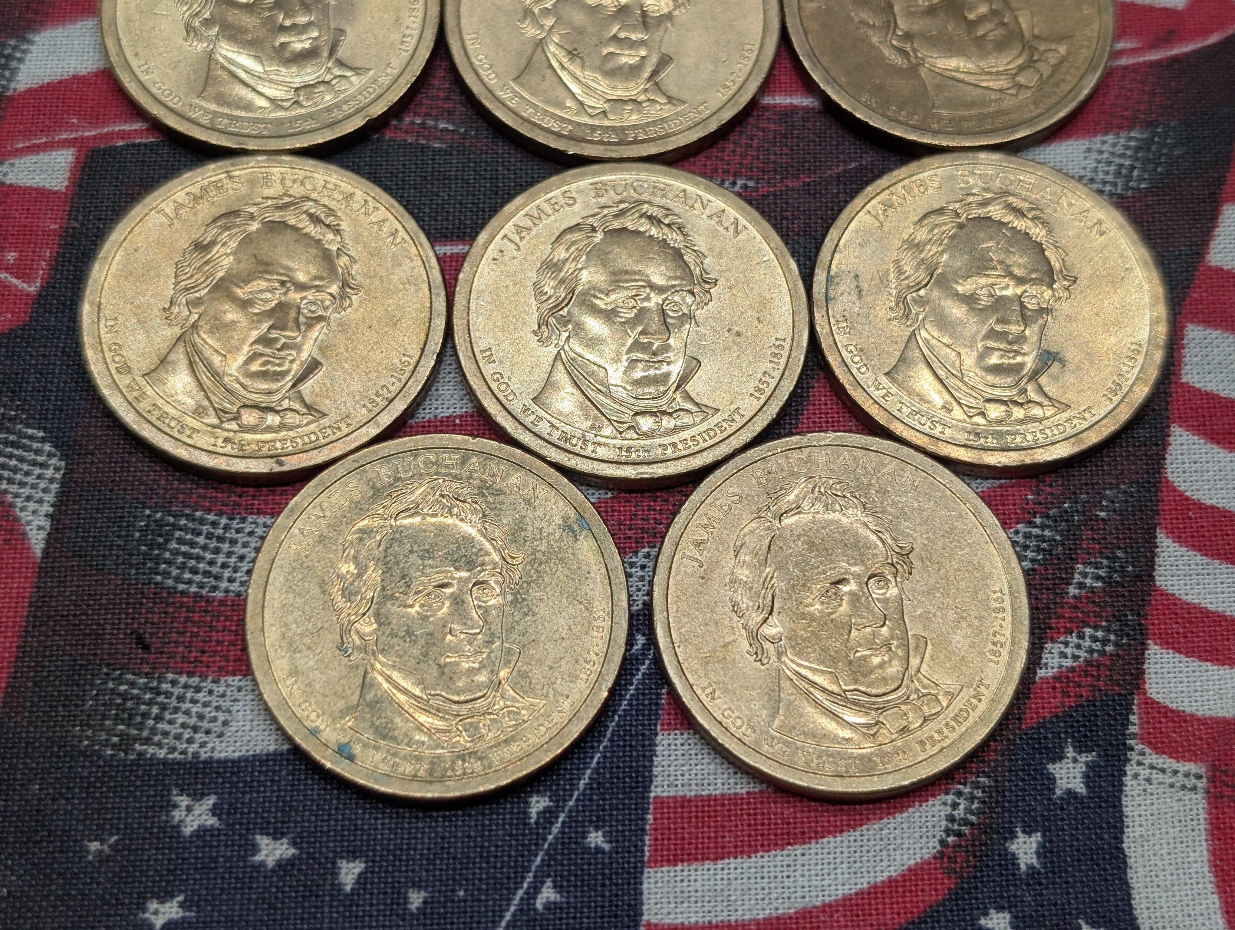 (11) 2010-P James Buchanan Presidential One Dollars