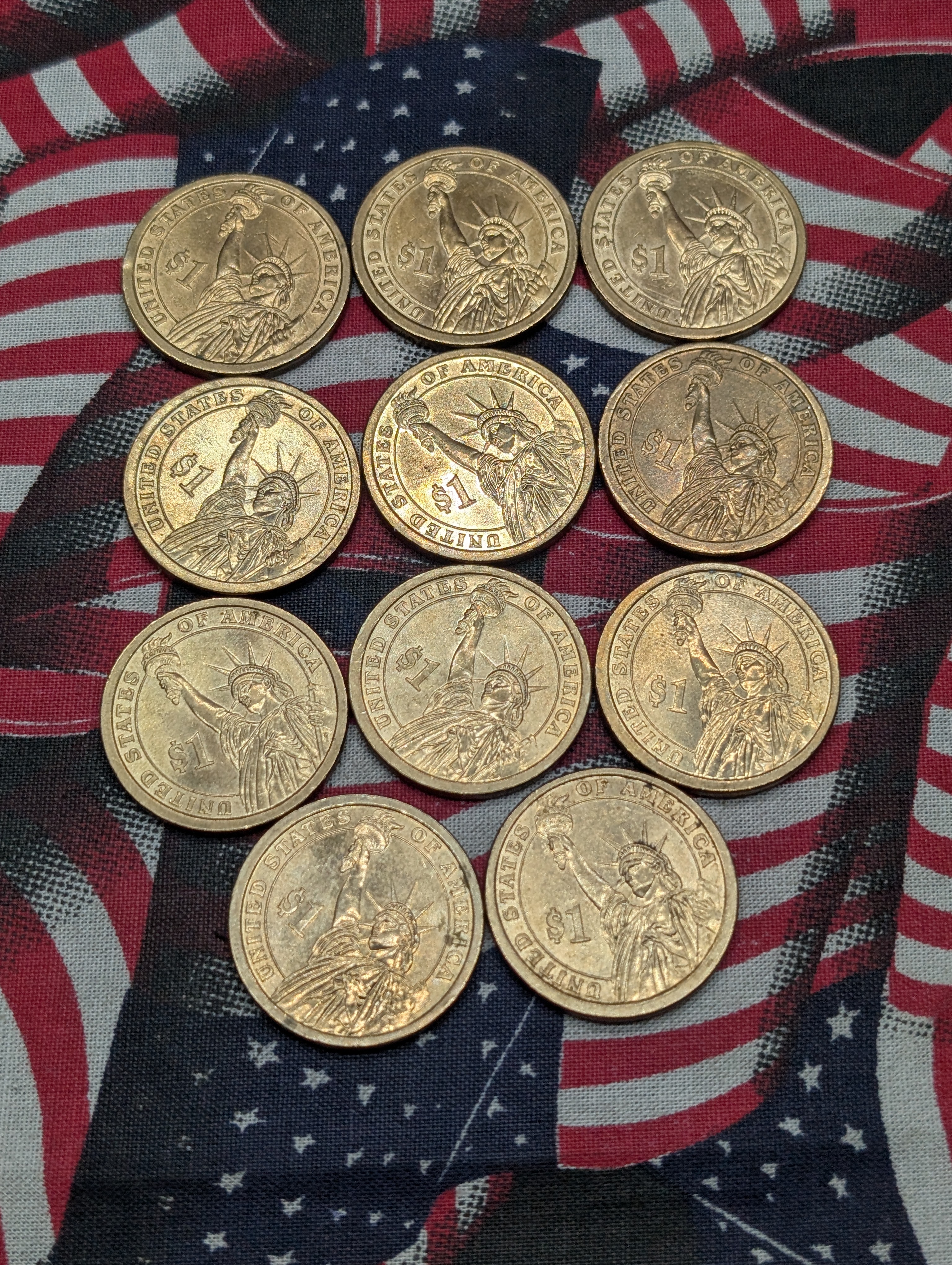 (11) 2010-P James Buchanan Presidential One Dollars