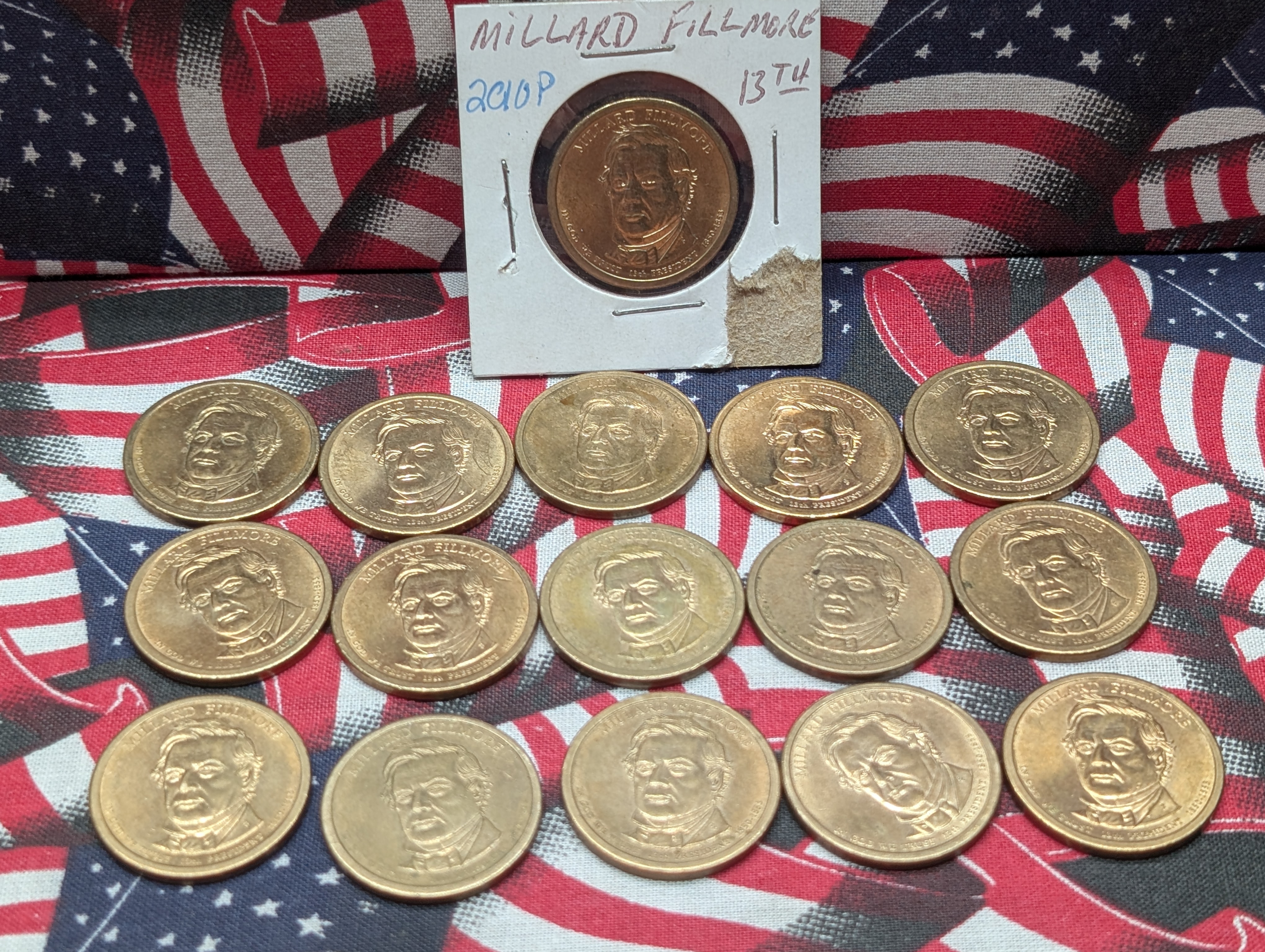 (16) 2010-P Millard Fillmore Presidential One Dollars