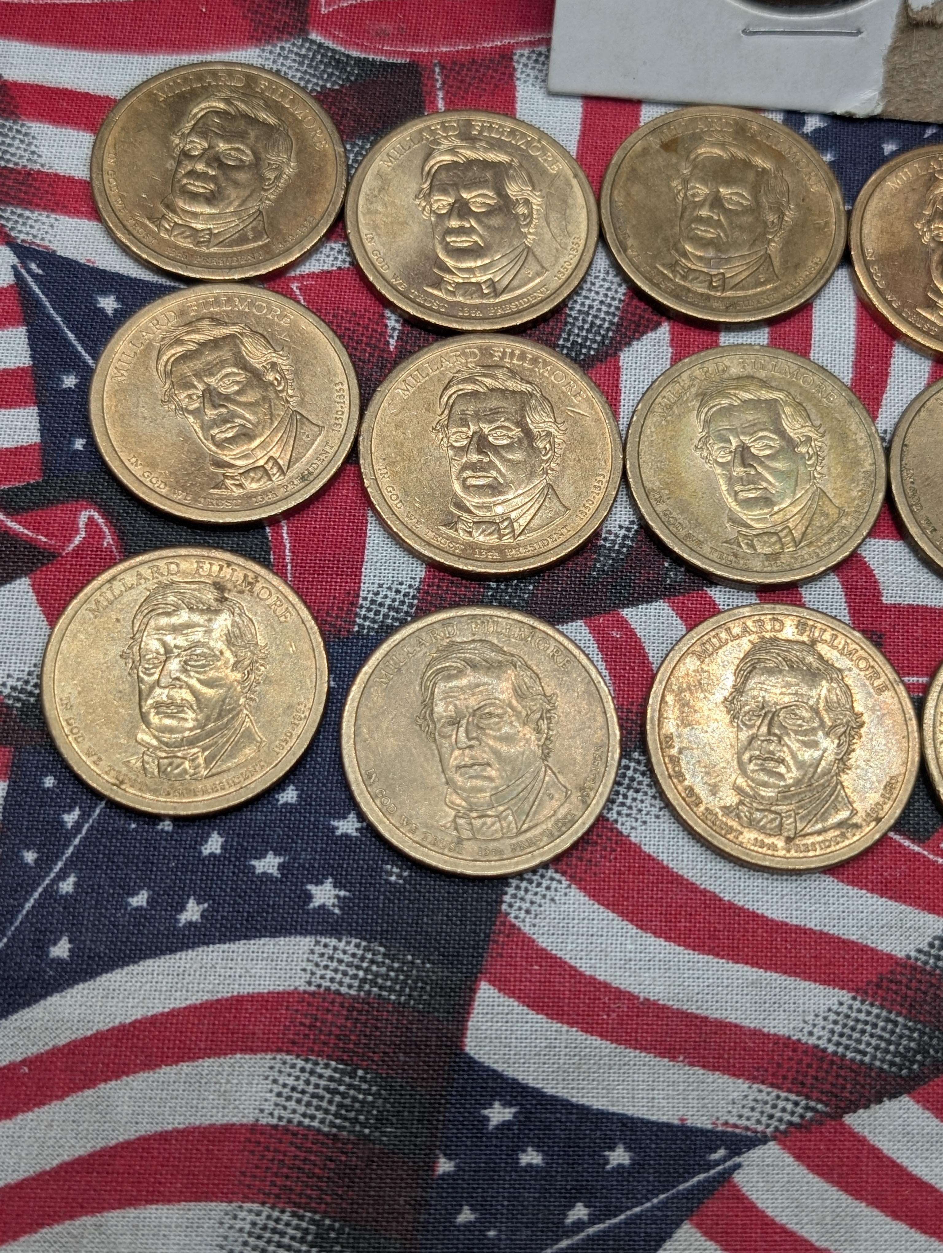 (16) 2010-P Millard Fillmore Presidential One Dollars