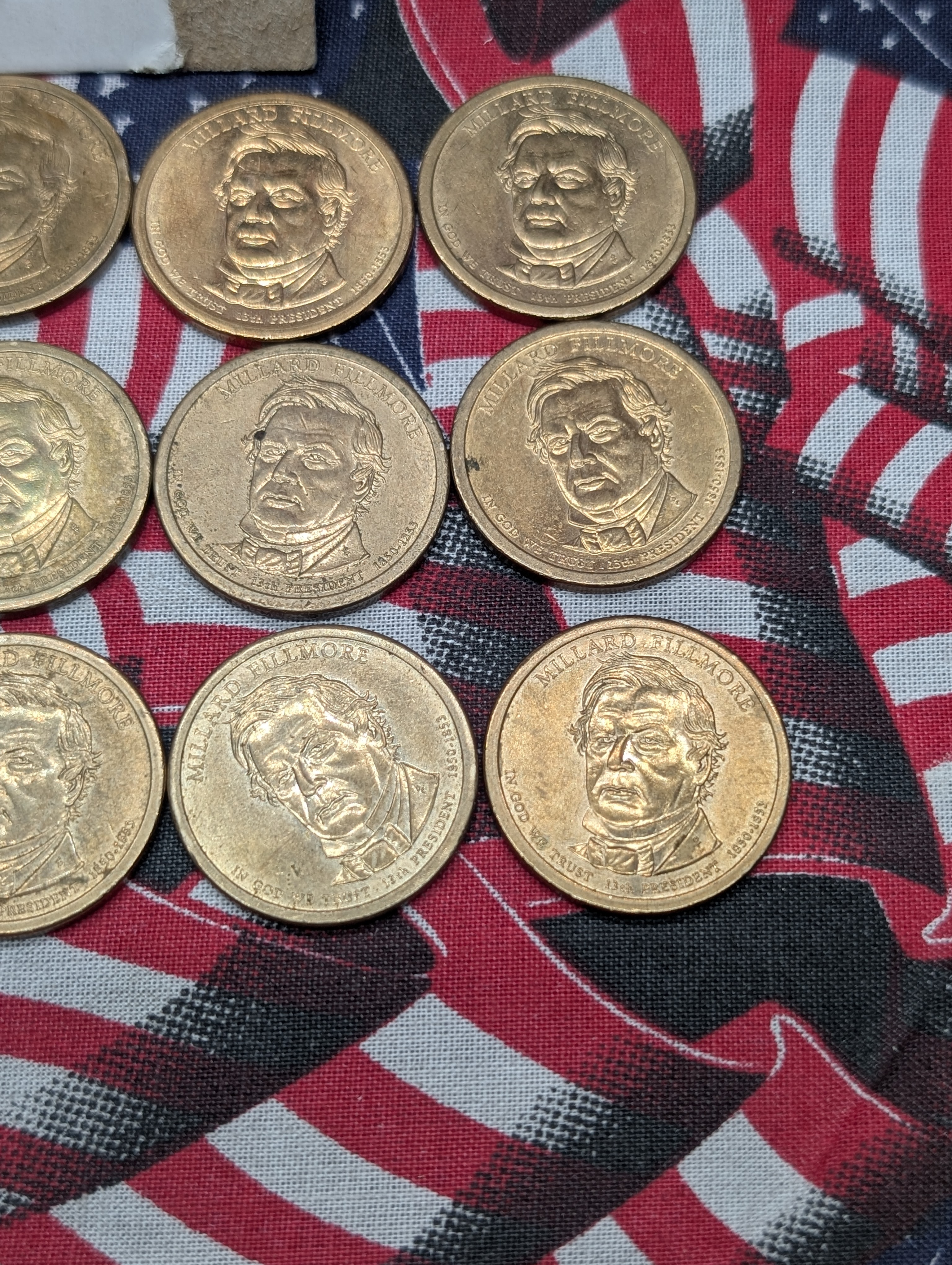 (16) 2010-P Millard Fillmore Presidential One Dollars
