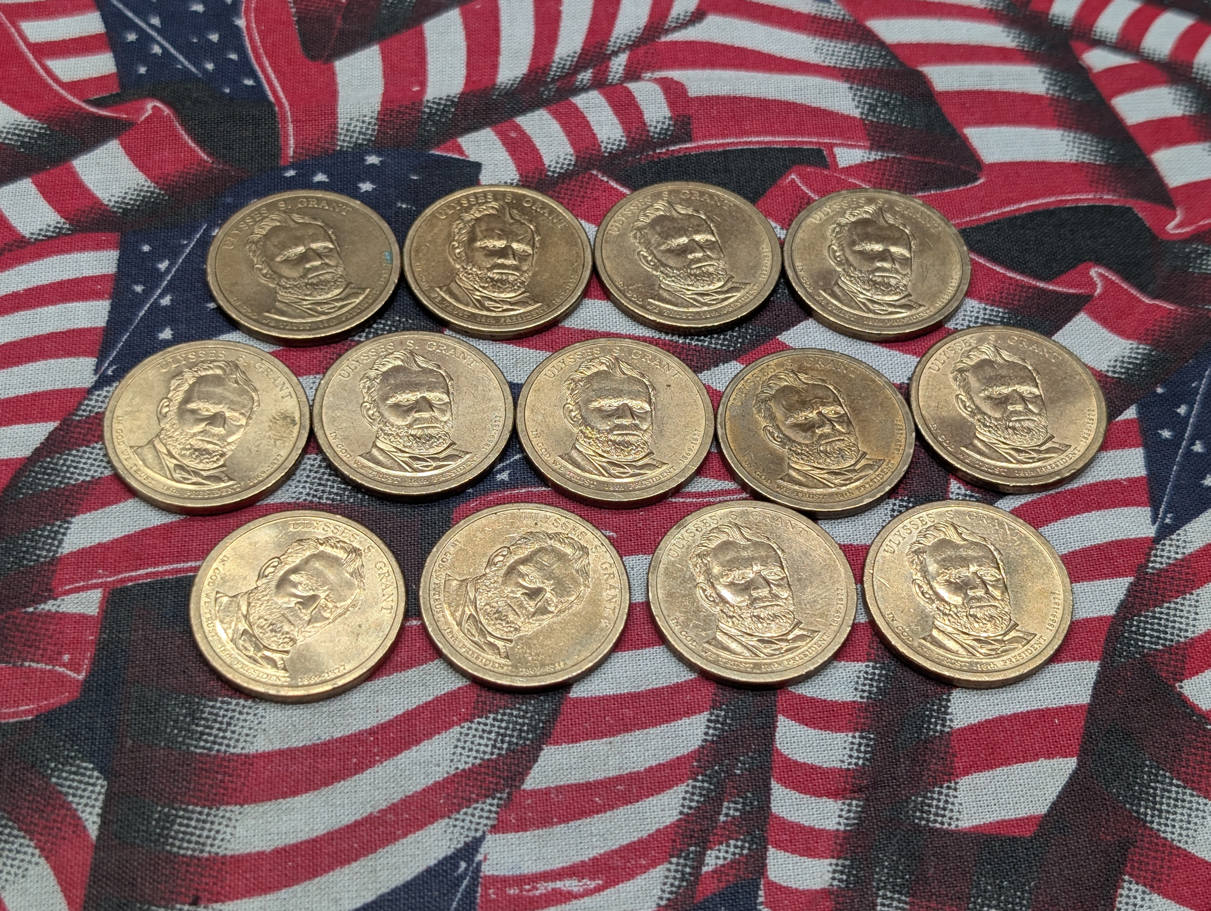 (13) 2011-P Ulysses S. Grant Presidential One Dollars