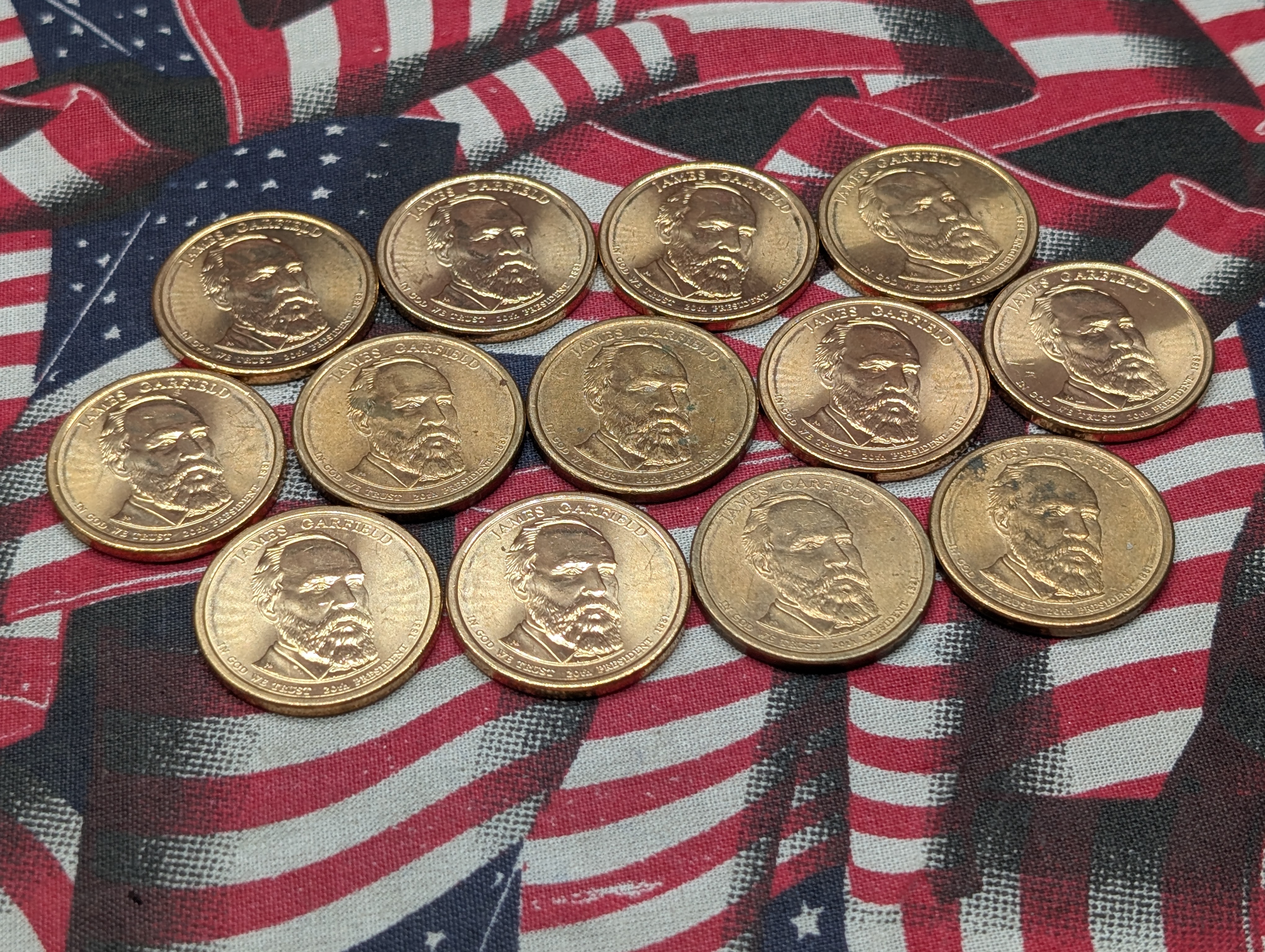 (13) 2011-D James Garfield Presidential One Dollars