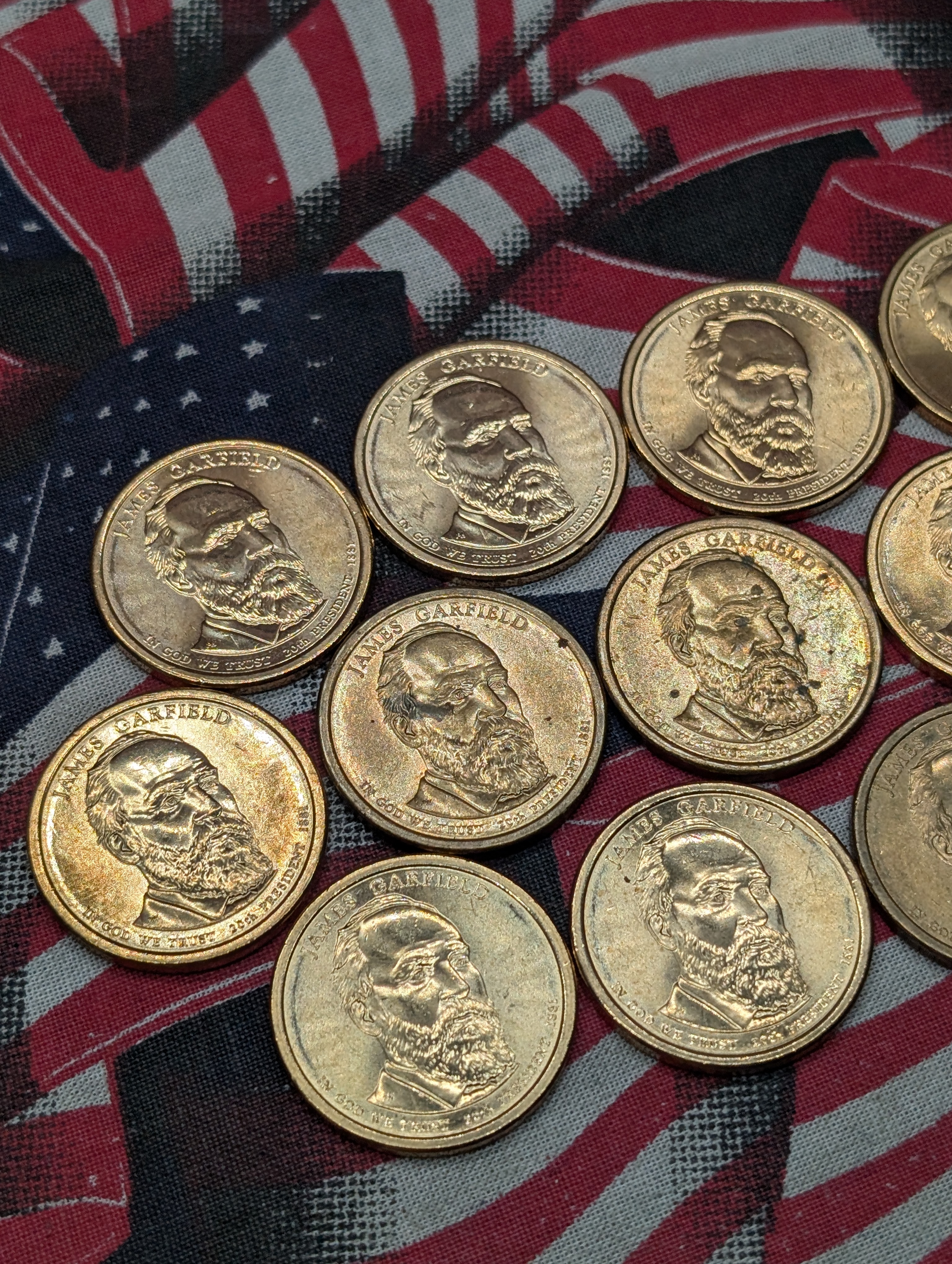 (13) 2011-D James Garfield Presidential One Dollars