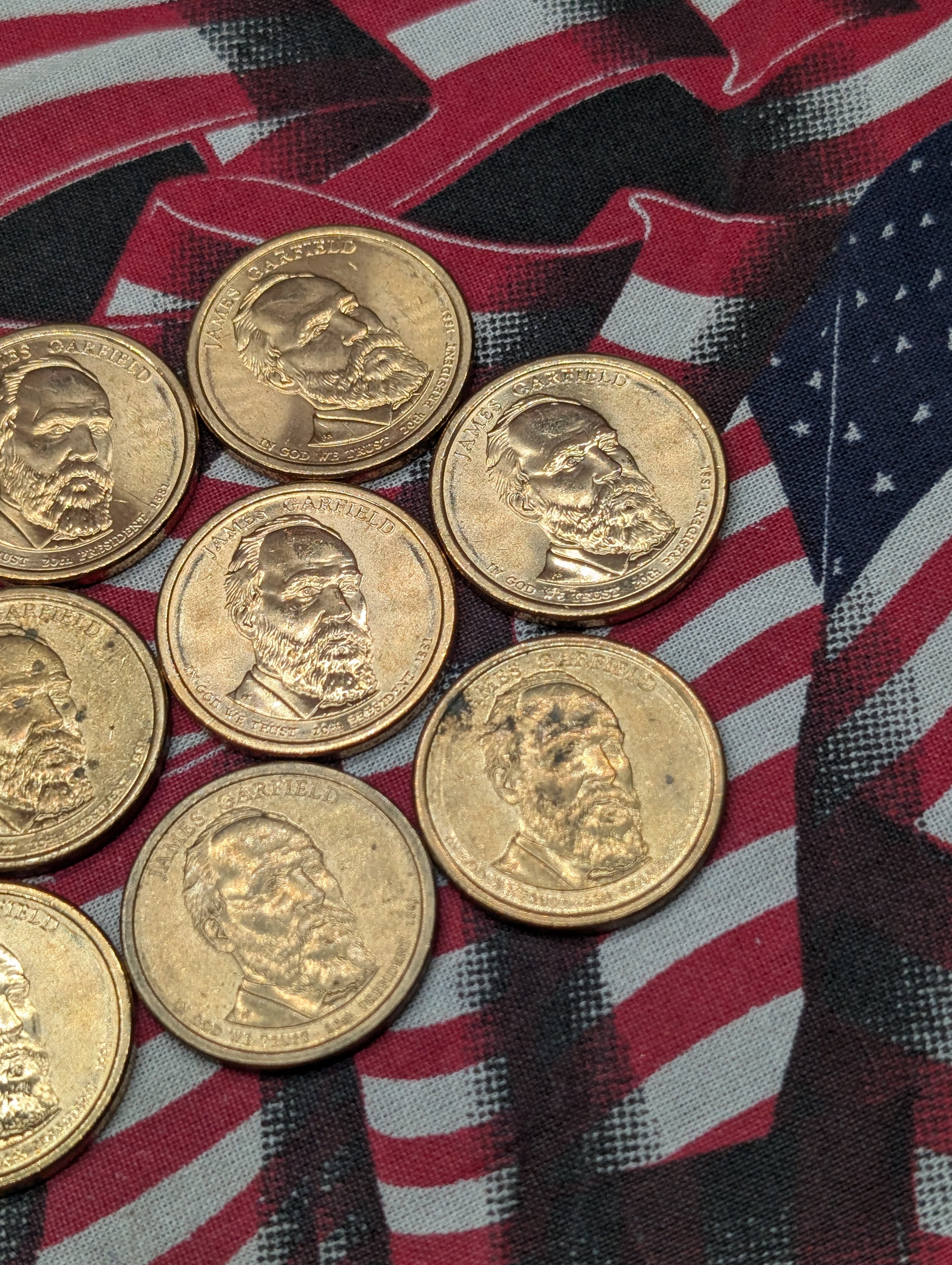 (13) 2011-D James Garfield Presidential One Dollars