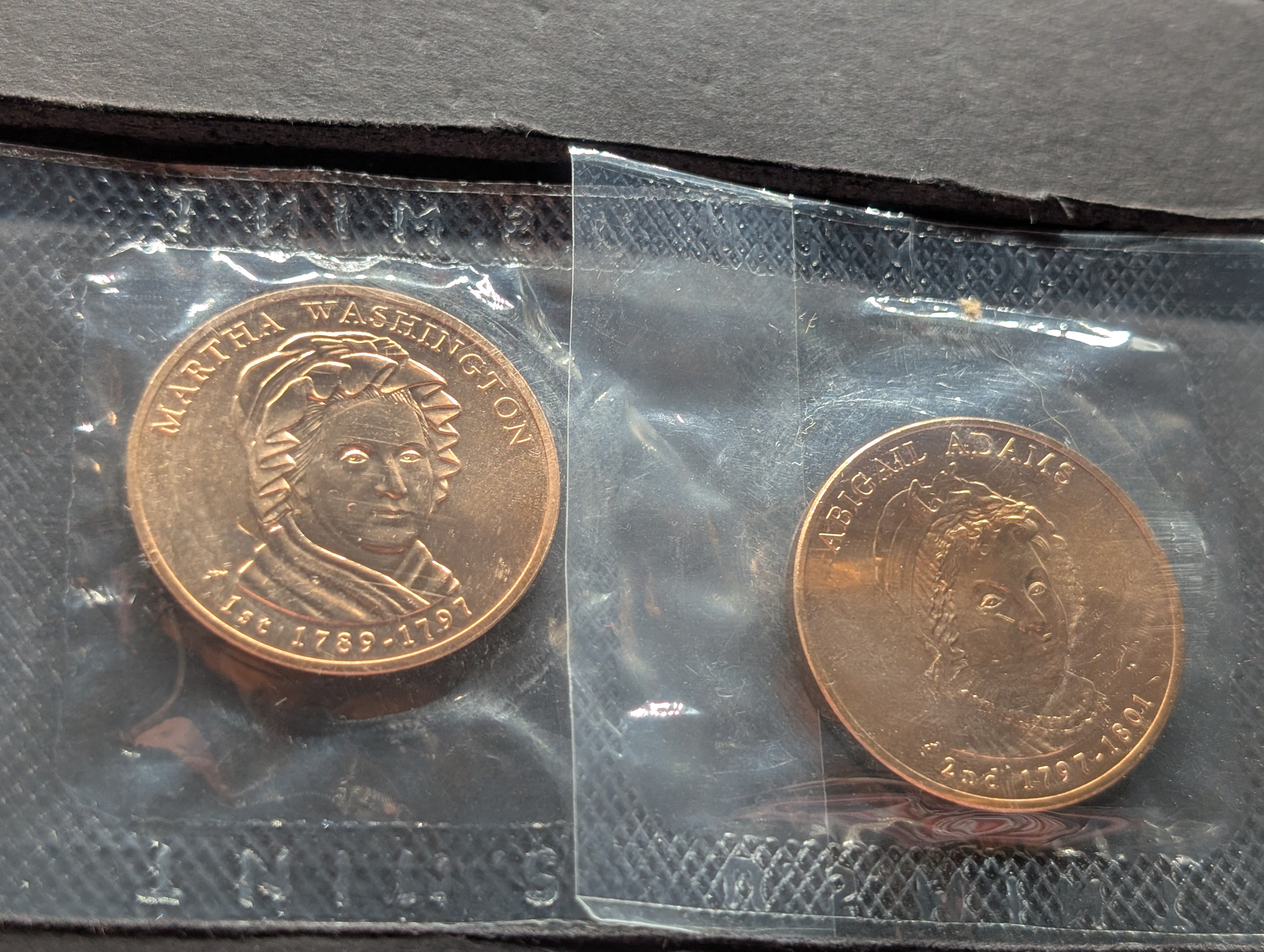 2007 First Spouse Bronze Medal Series Four Medal Set, No Envelope