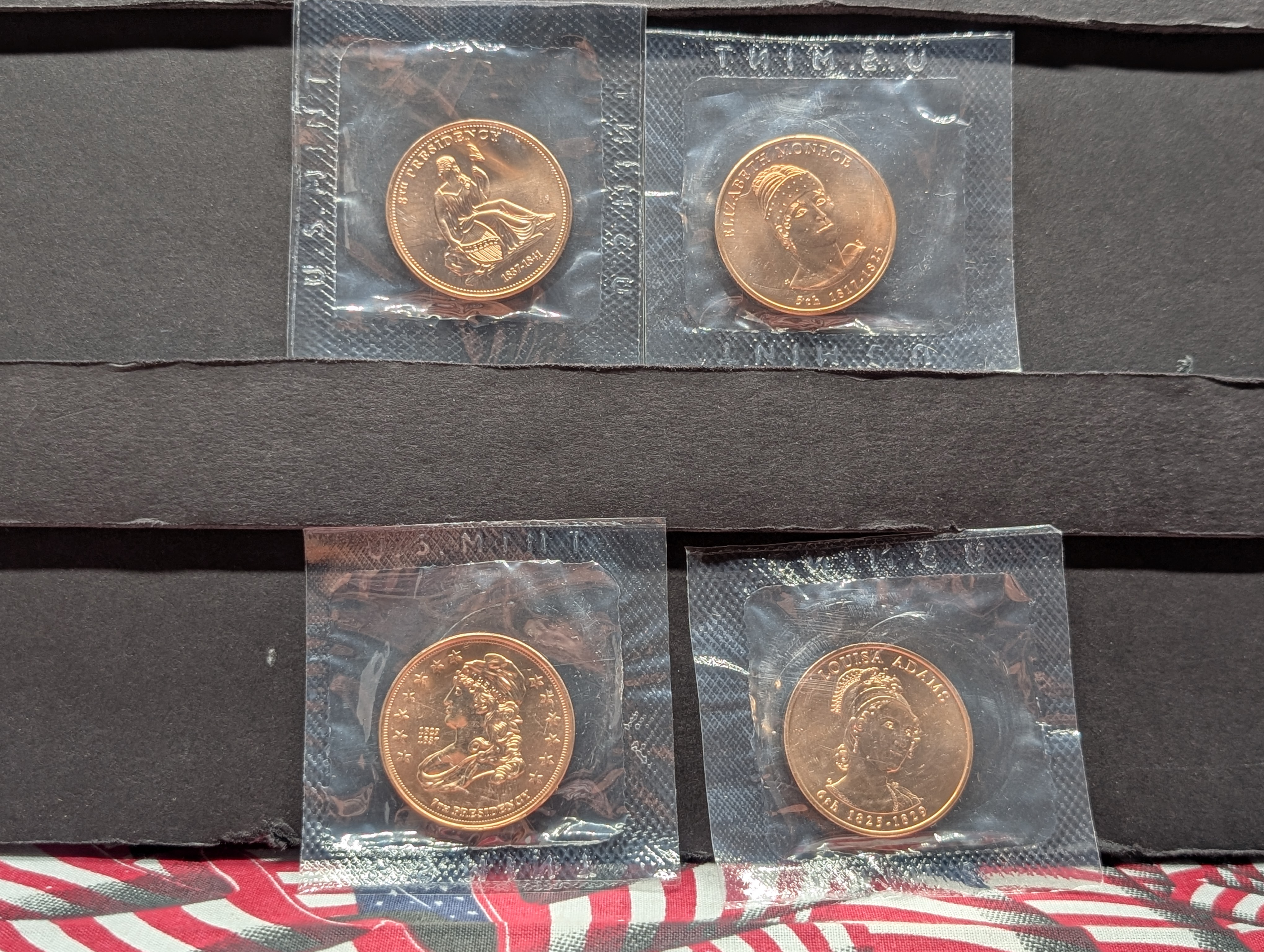 2008 First Spouse Bronze Medal Series Four Medal Set, No Envelope