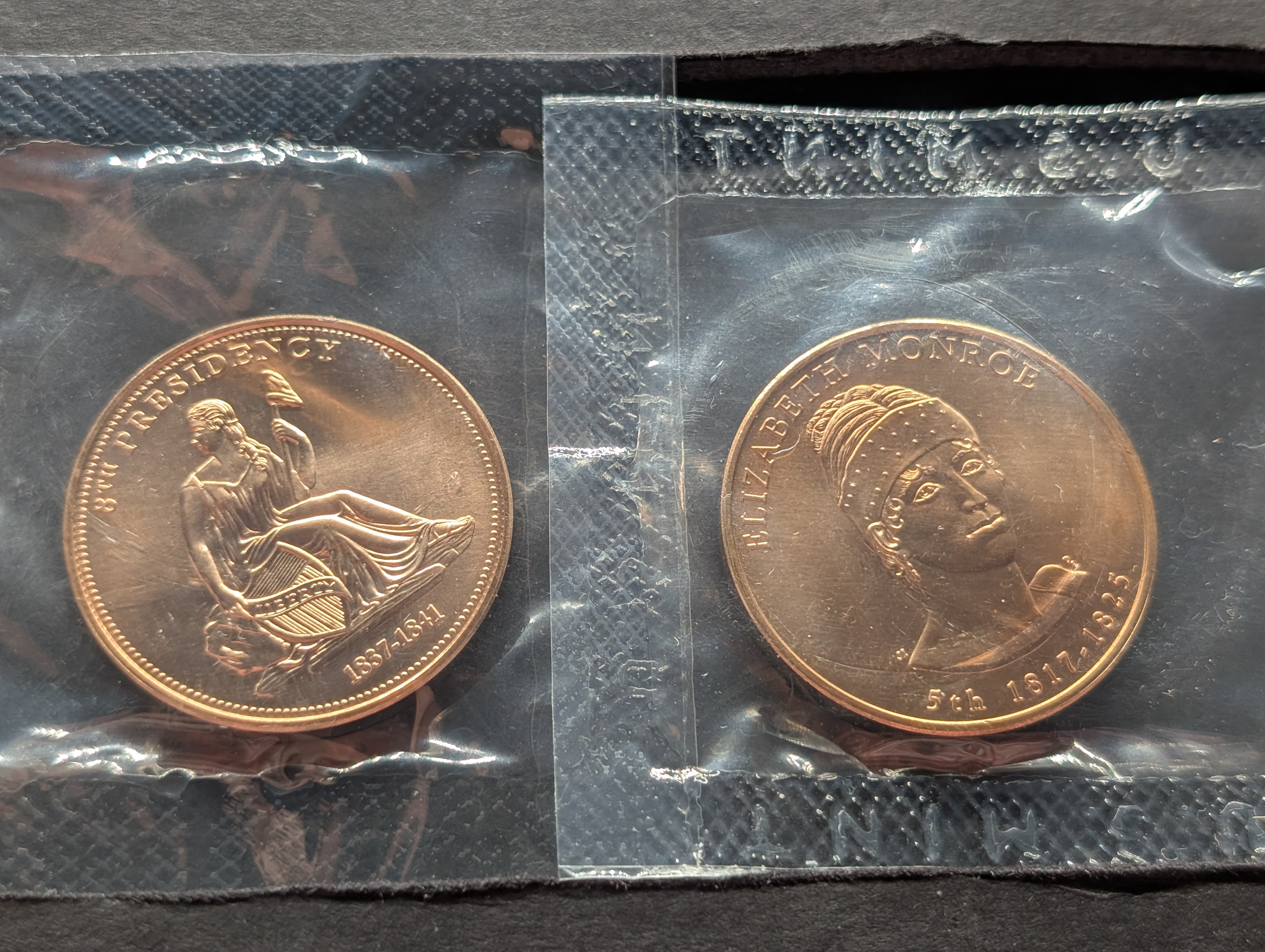 2008 First Spouse Bronze Medal Series Four Medal Set, No Envelope