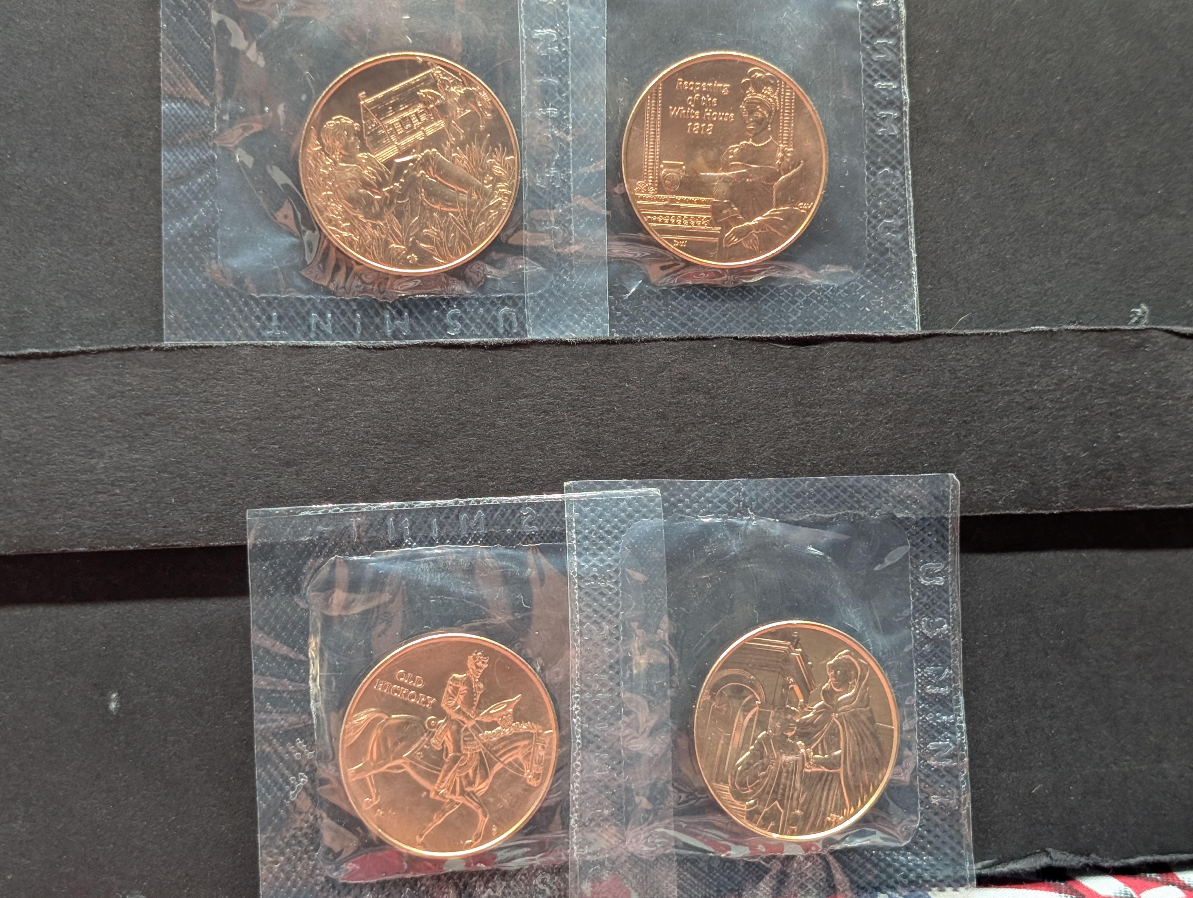 2008 First Spouse Bronze Medal Series Four Medal Set, No Envelope