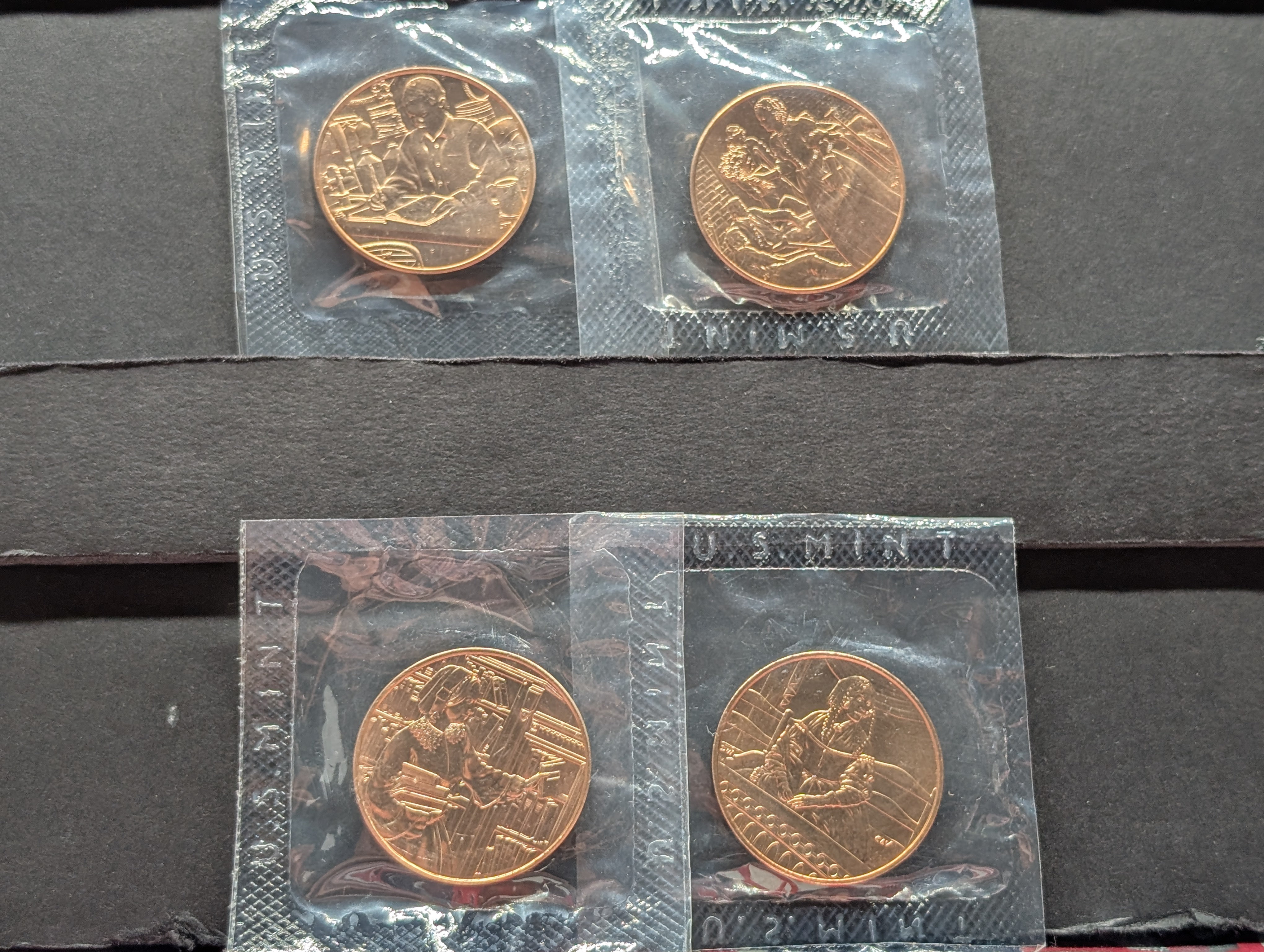 2010 First Spouse Bronze Medal Series Four Medal Set, No Envelope