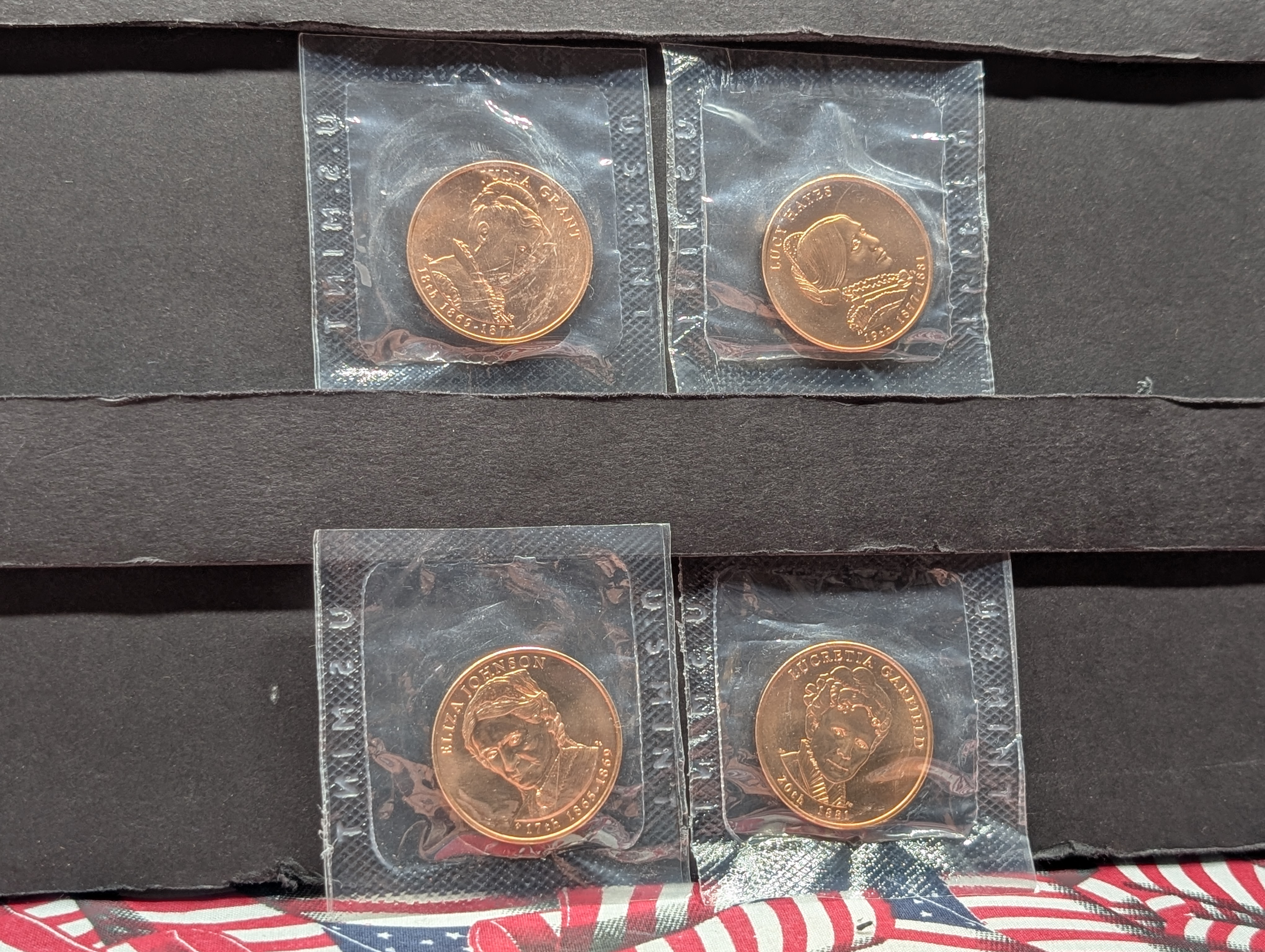 2011 First Spouse Bronze Medal Series Four Medal Set, No Envelope