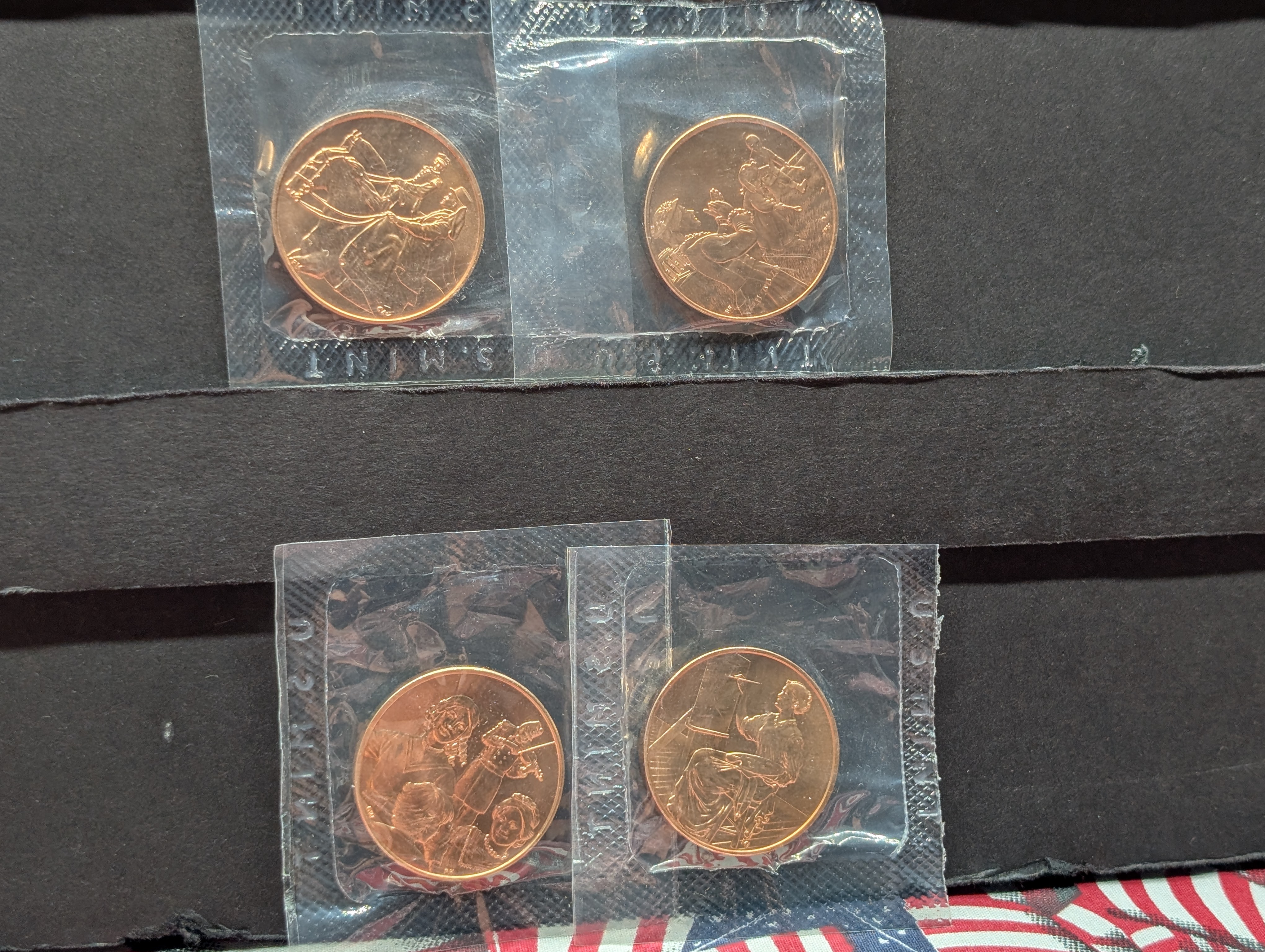 2011 First Spouse Bronze Medal Series Four Medal Set, No Envelope