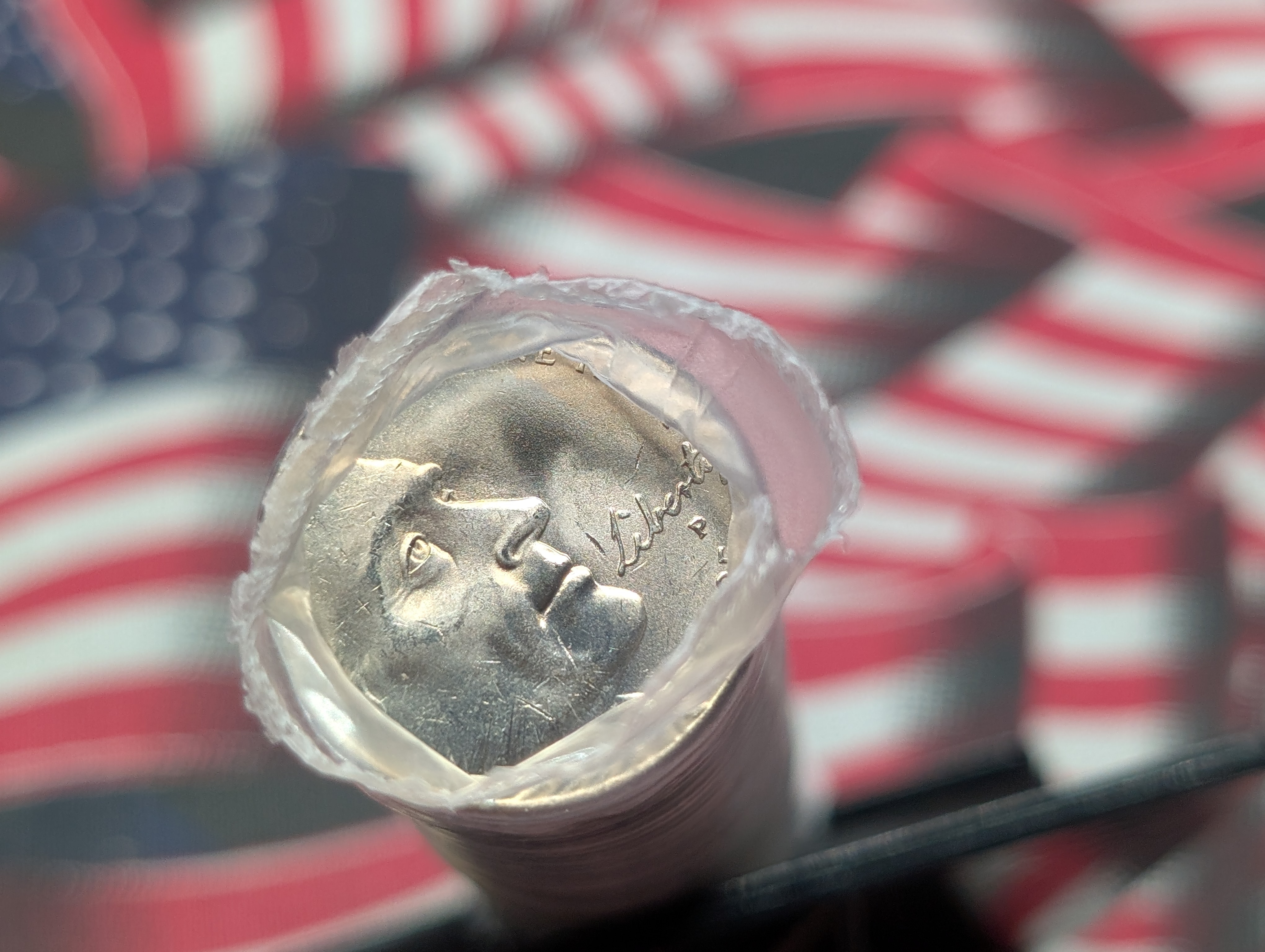 Shrink Wrapped Roll of 2005-P Ocean In View Jefferson Nickels