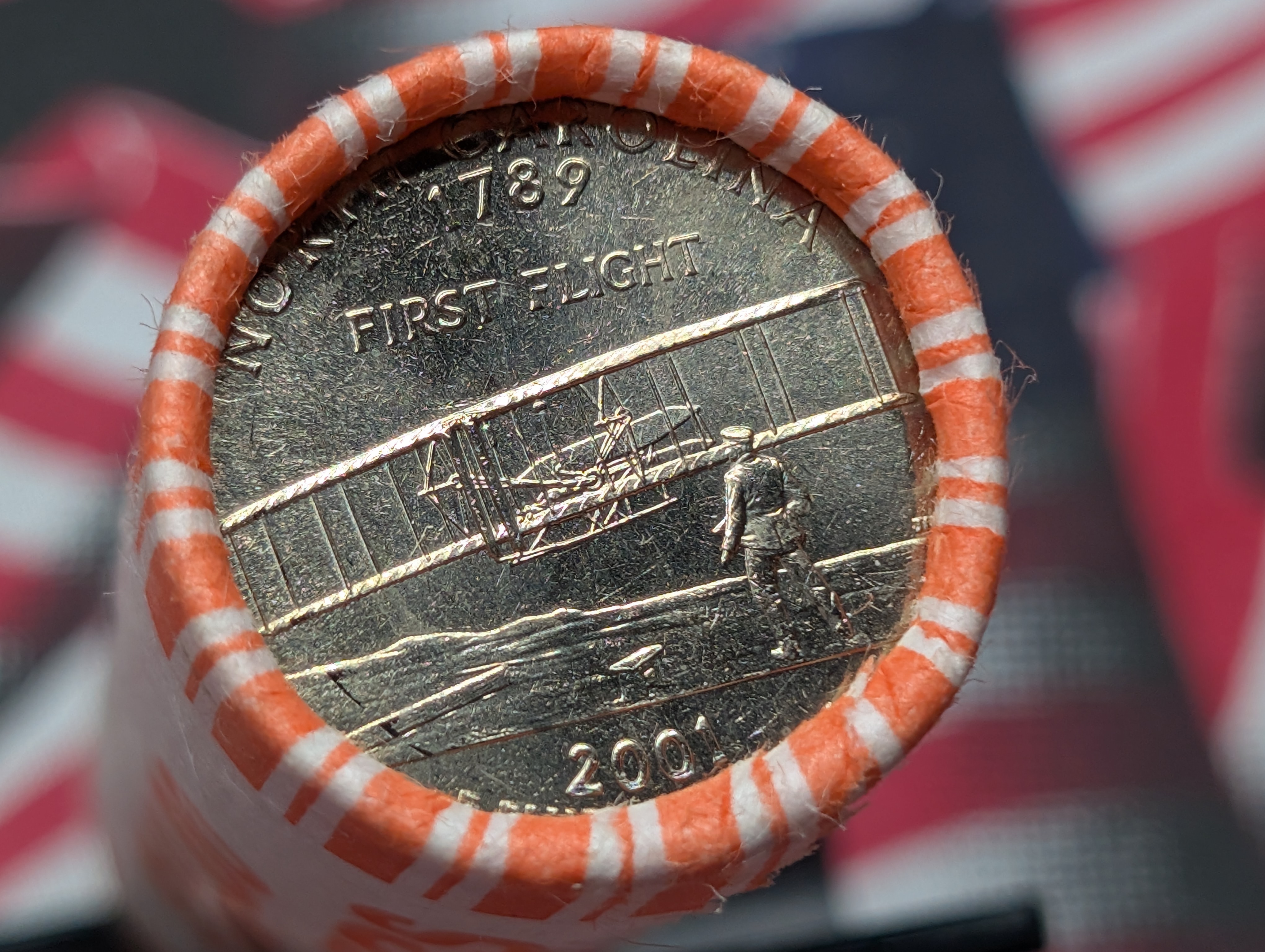 2001-P North Carolina Washington Quarters, Unopened Roll