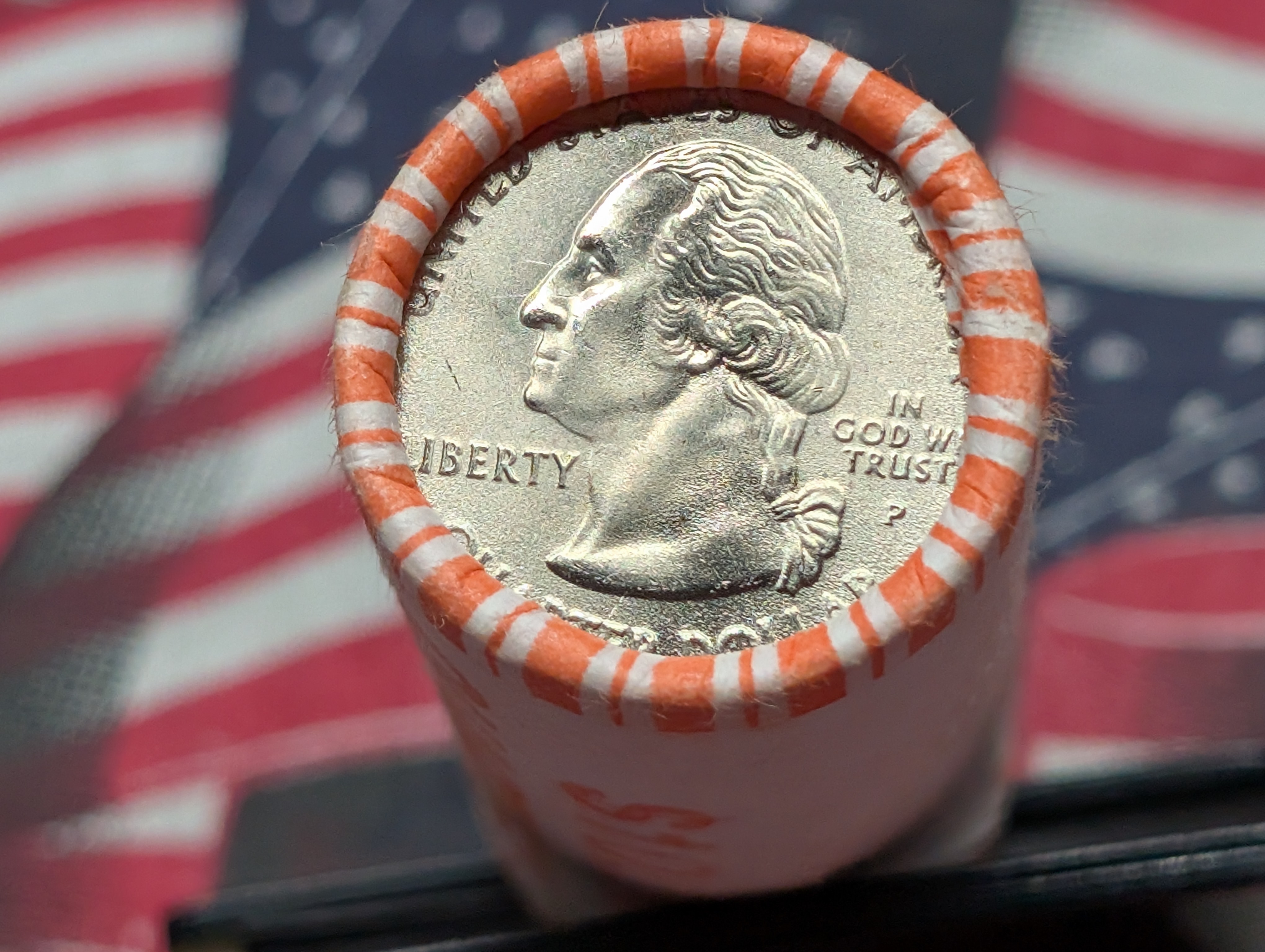 2001-P Rhode Island Washington Quarters, Unopened Roll