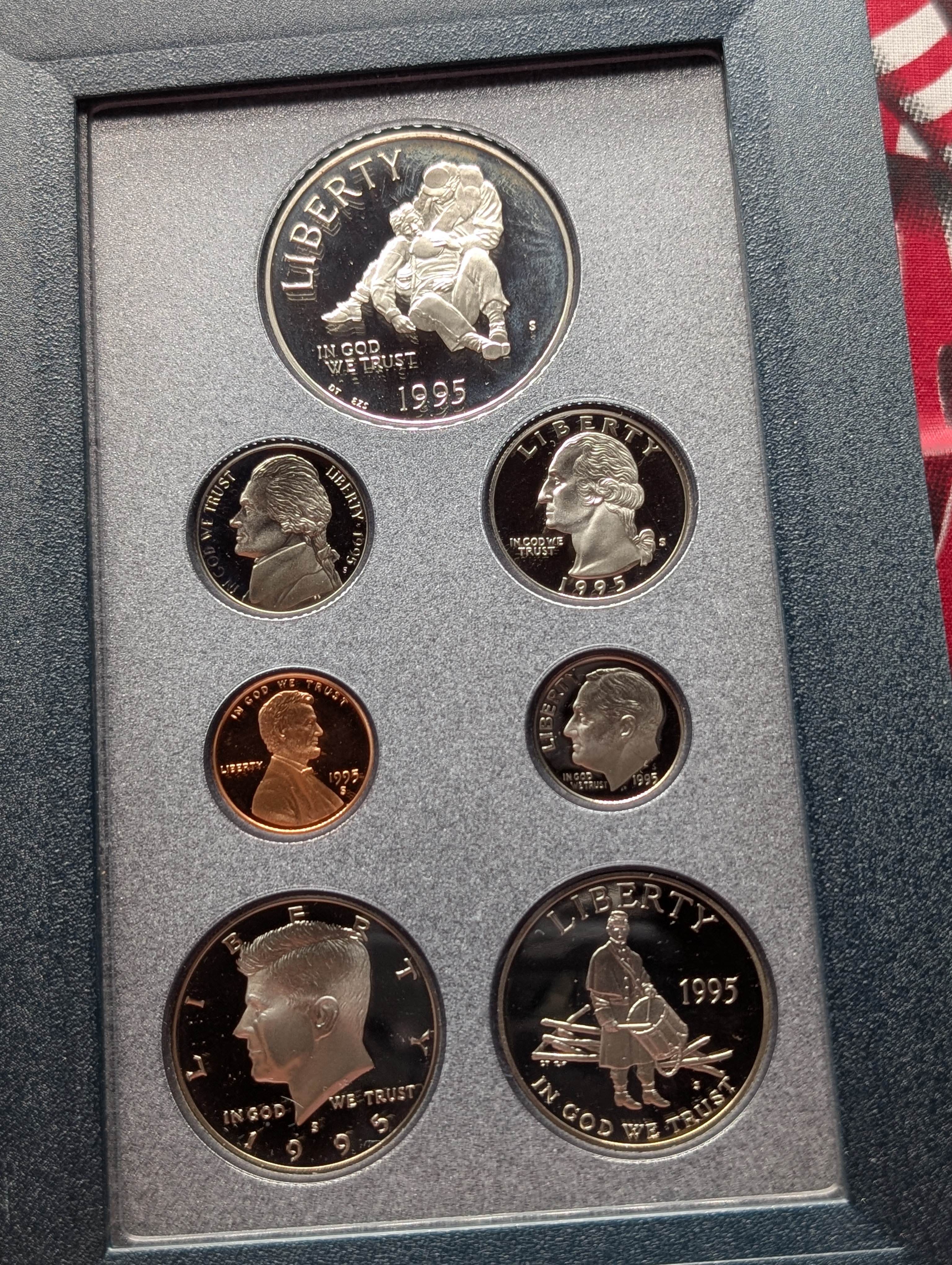 1995-S Civil War Battlefield U.S. Mint Prestige Coin Set In OGP With COA - Includes 90% Silver Dollar 26.73g, 2 Clad Half Dollars