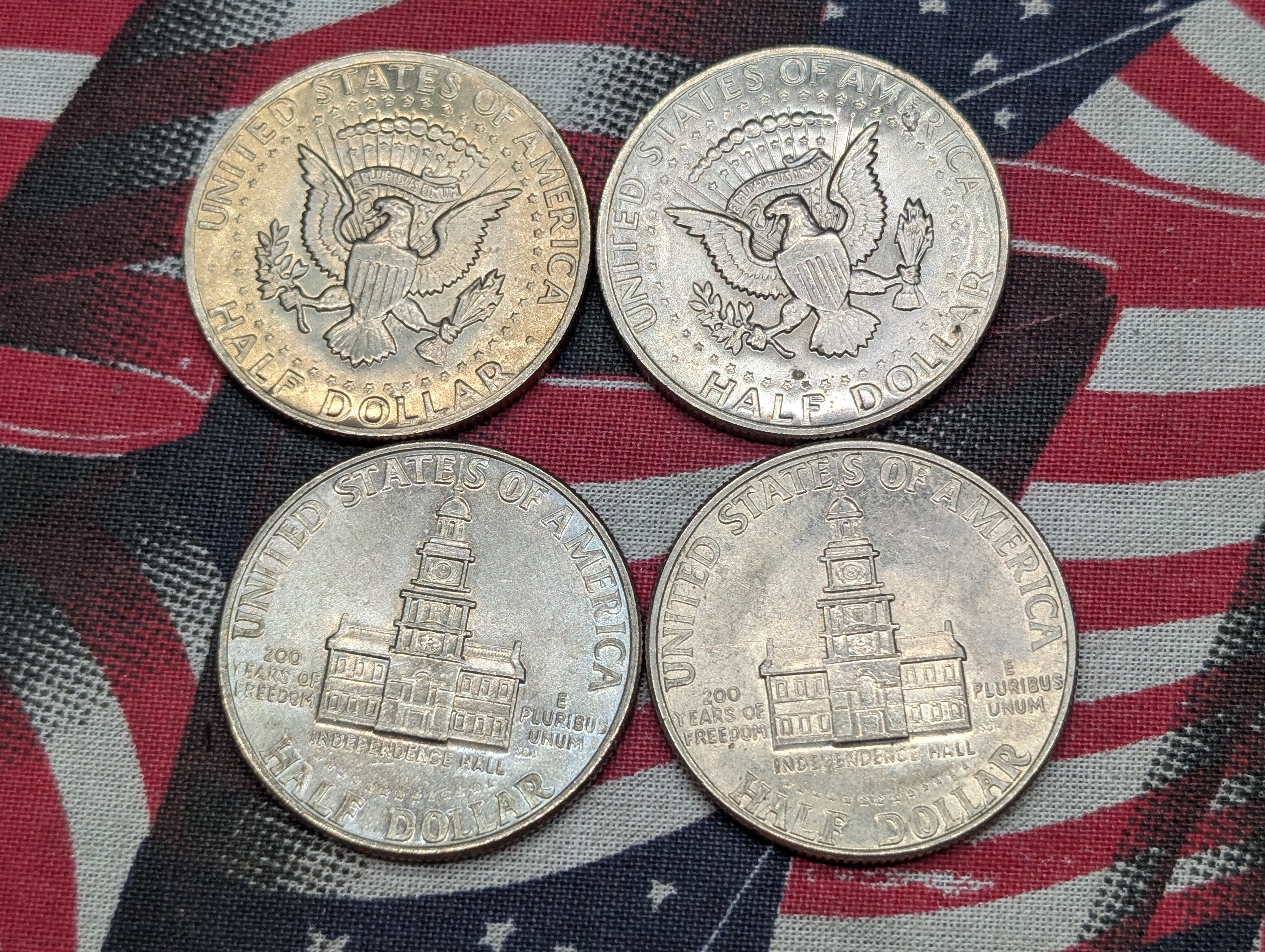 1976 P&D, 1977-P, & 1979-P Kennedy Half Dollars