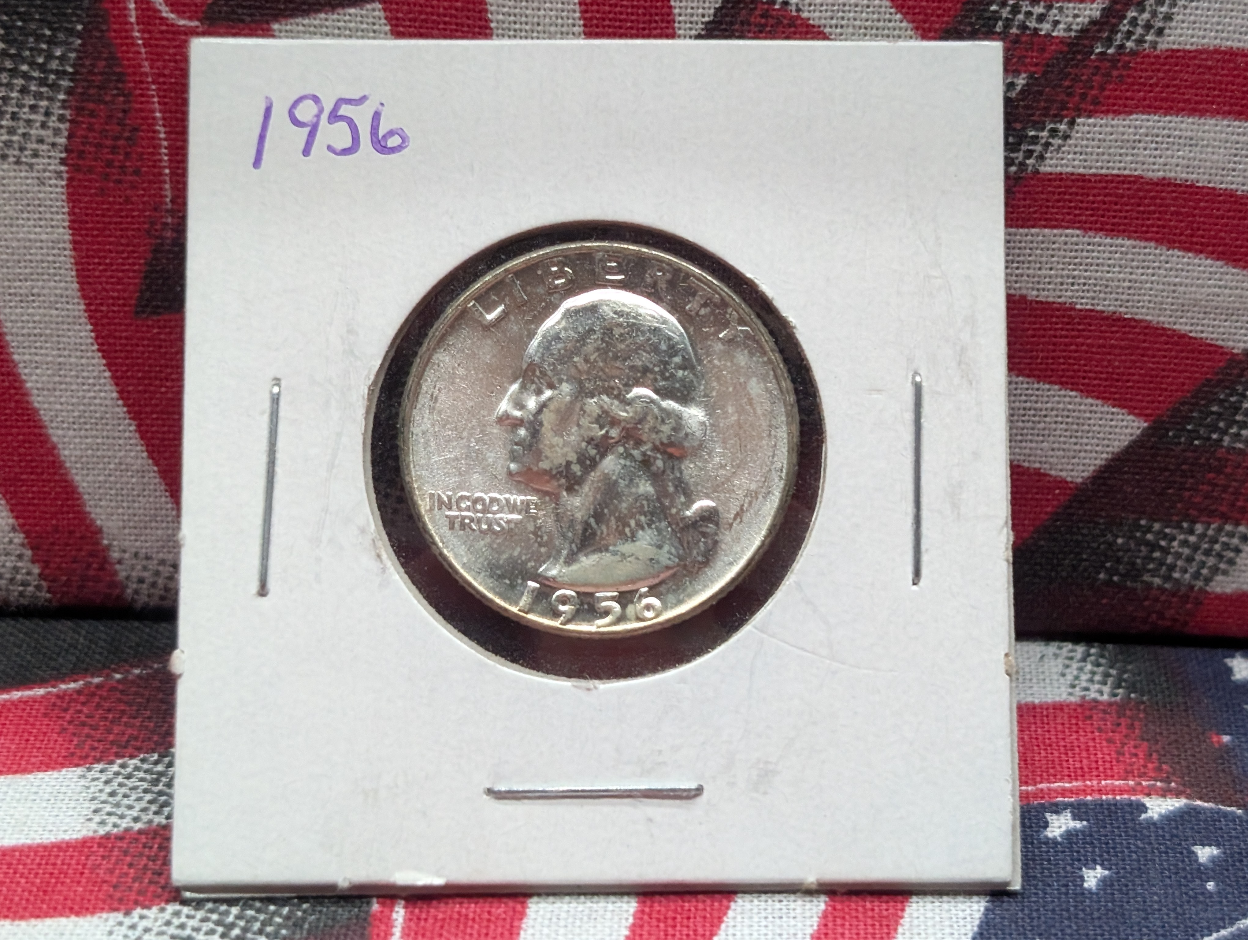 1956-P Washington Quarter, 90% Silver