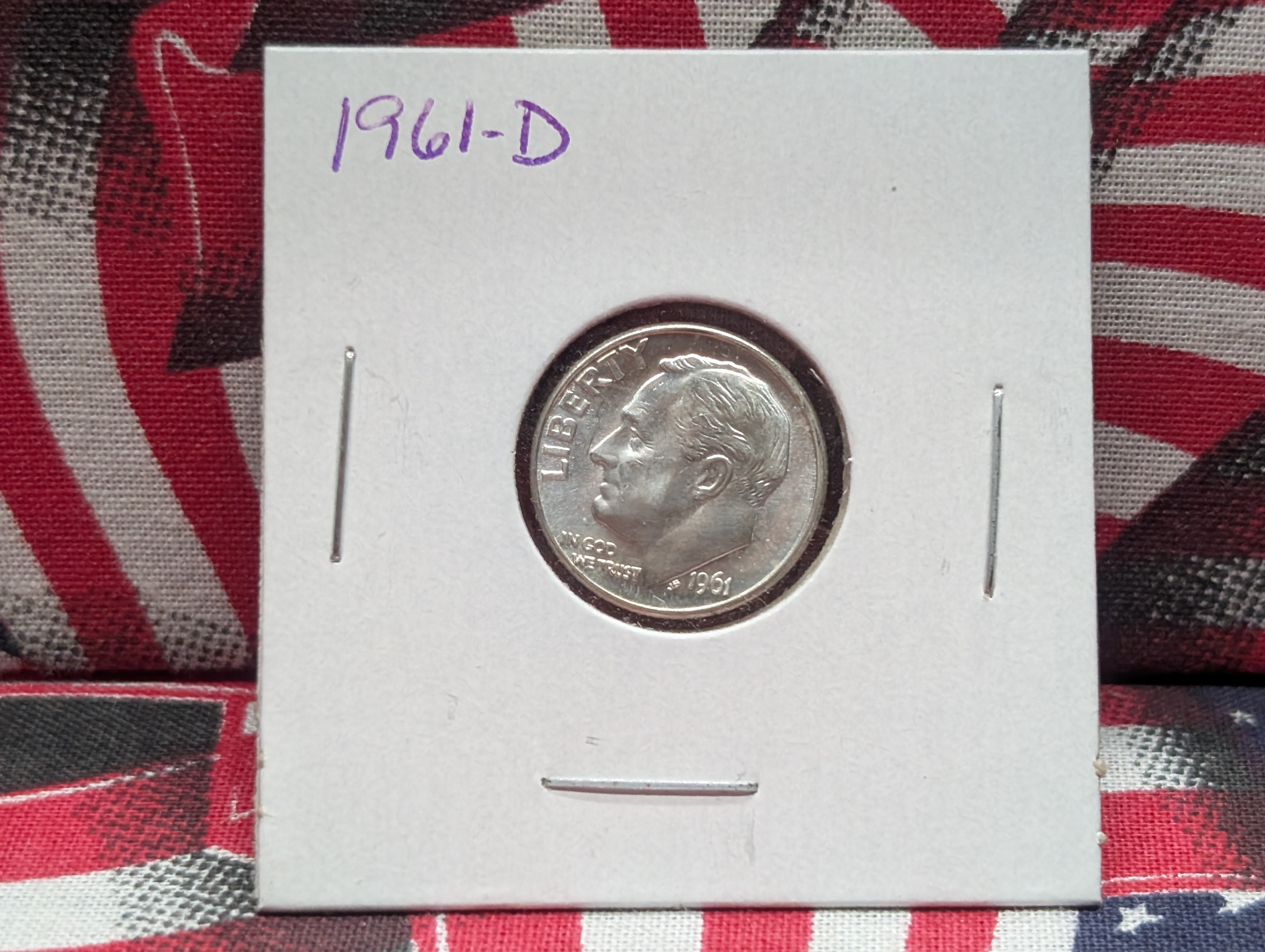 1961-D Roosevelt Dime, 90% Silver