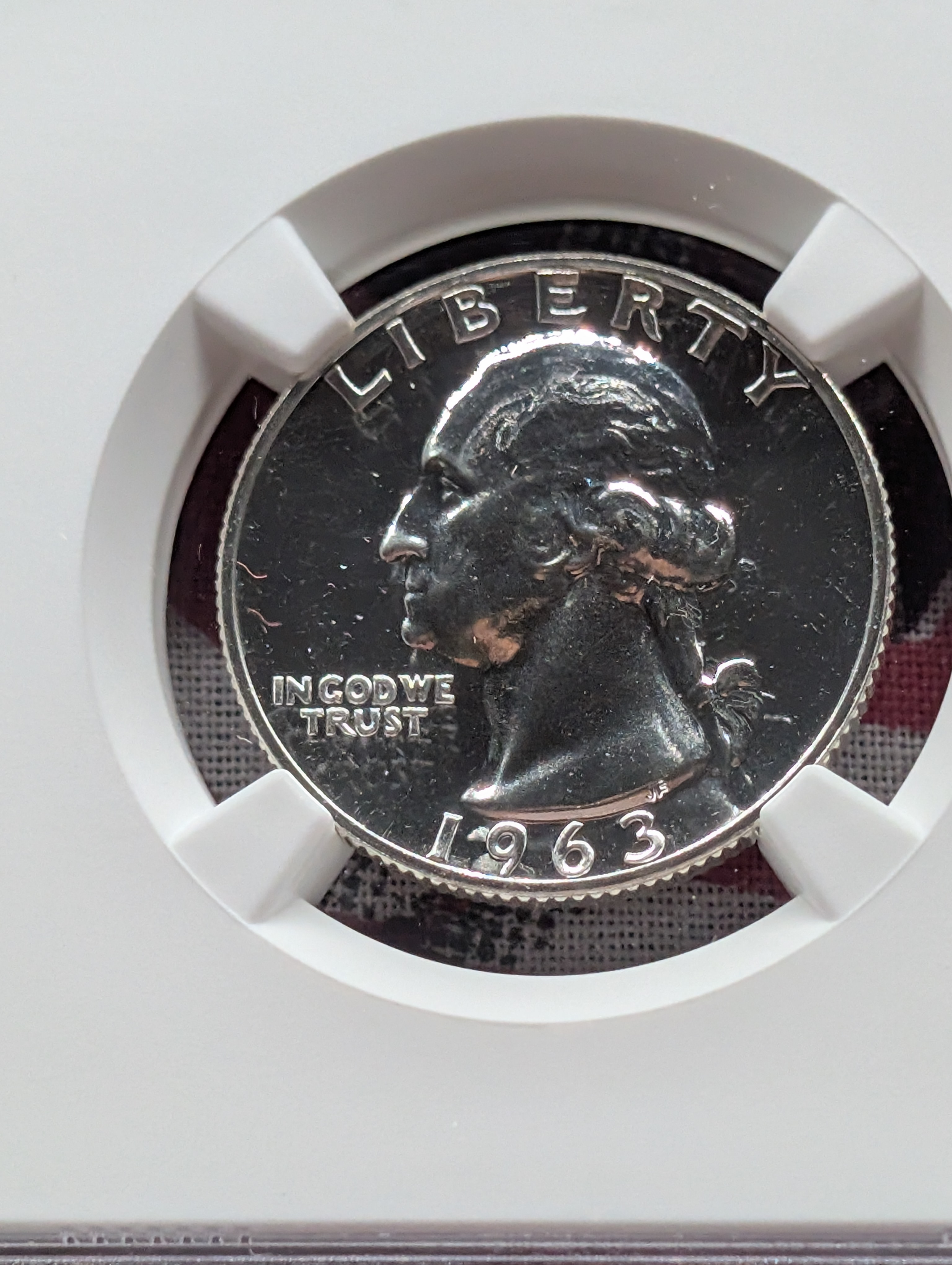 1963-P Washington 90% Silver Quarter - NGC PF 67