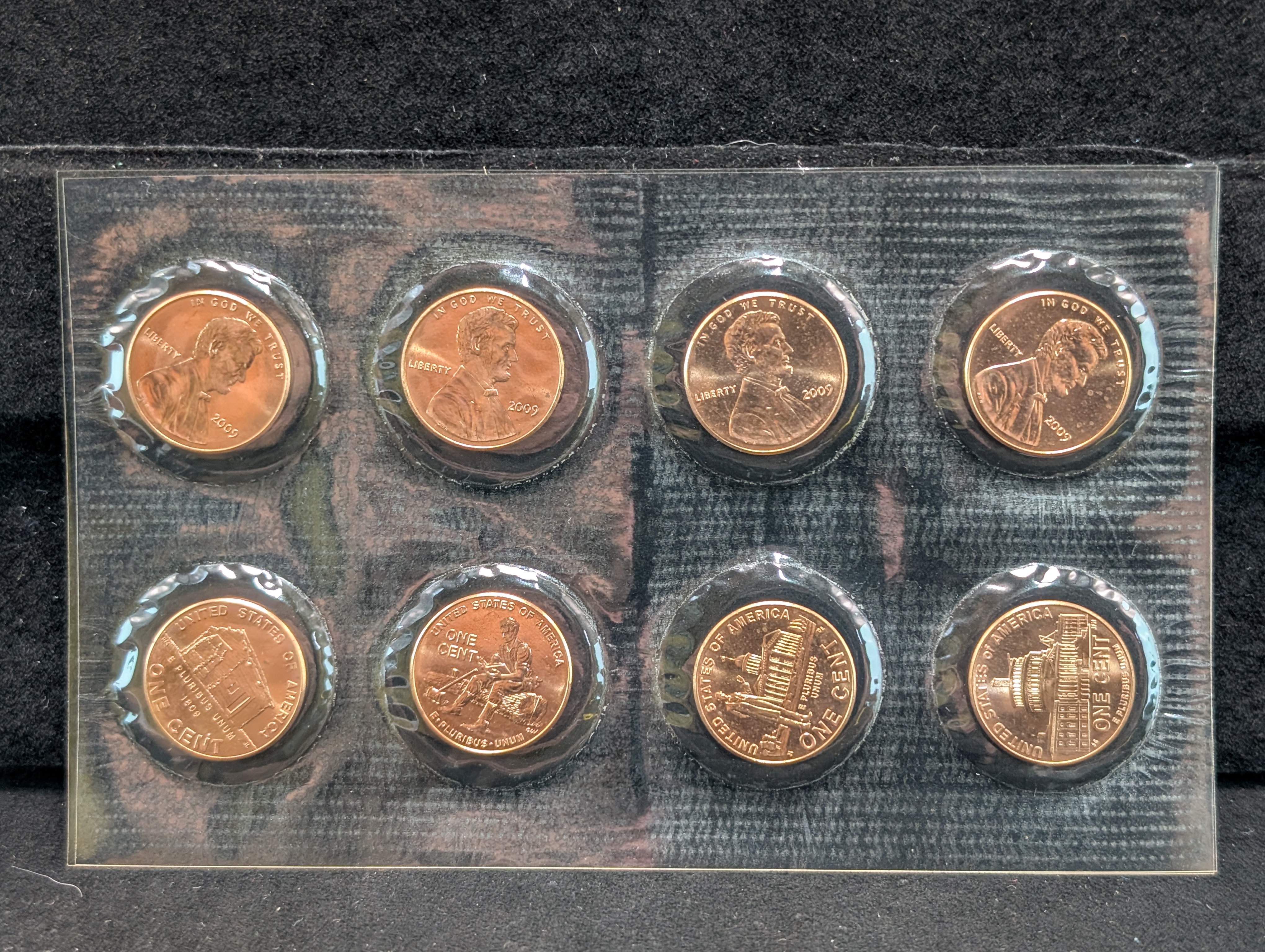 2009-P&D Lincoln Bicentennial Unc. Cent Set, 8- Coin Set
