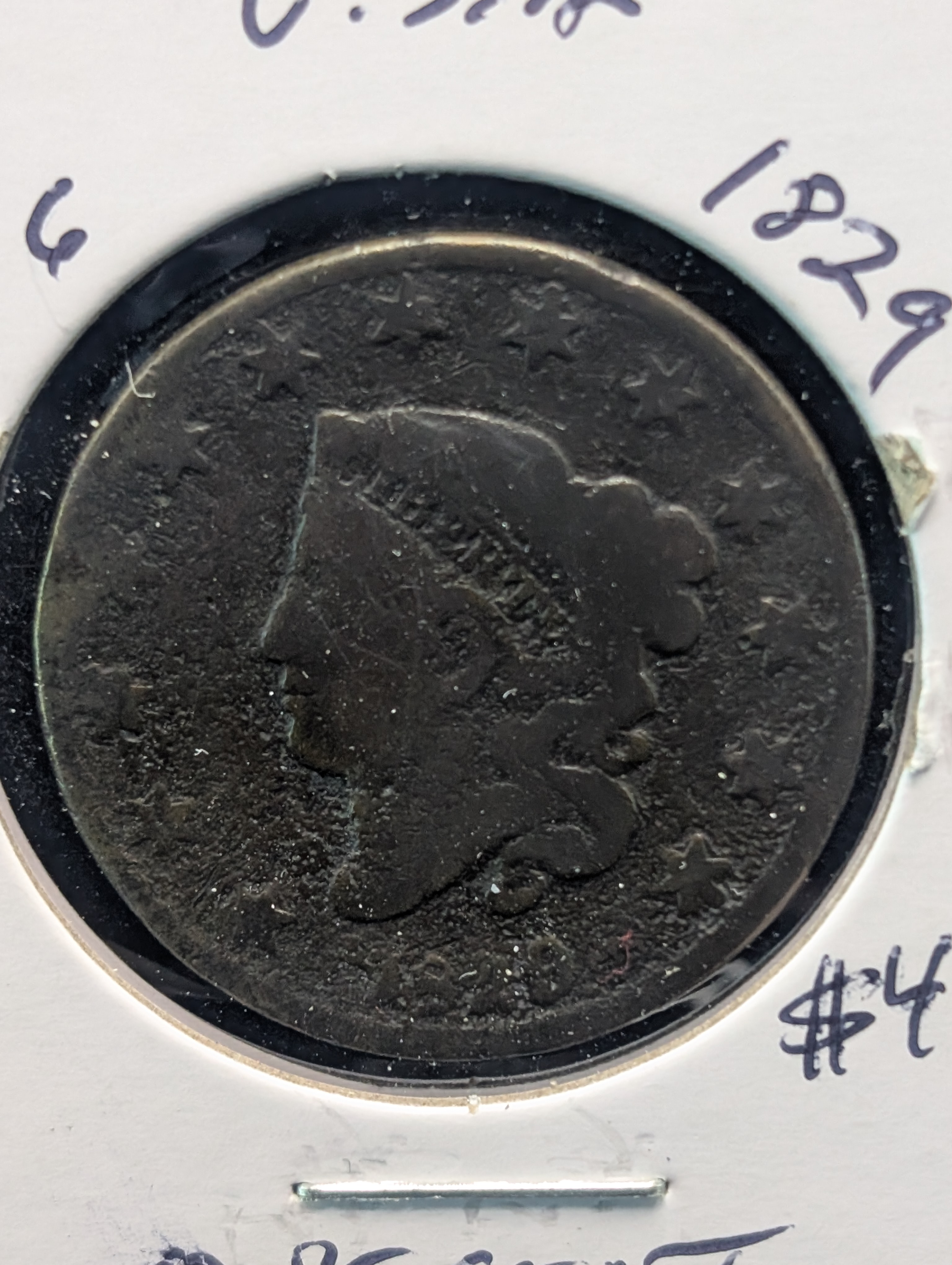1829 Coronet Head Large Cent - 197 Years Old!