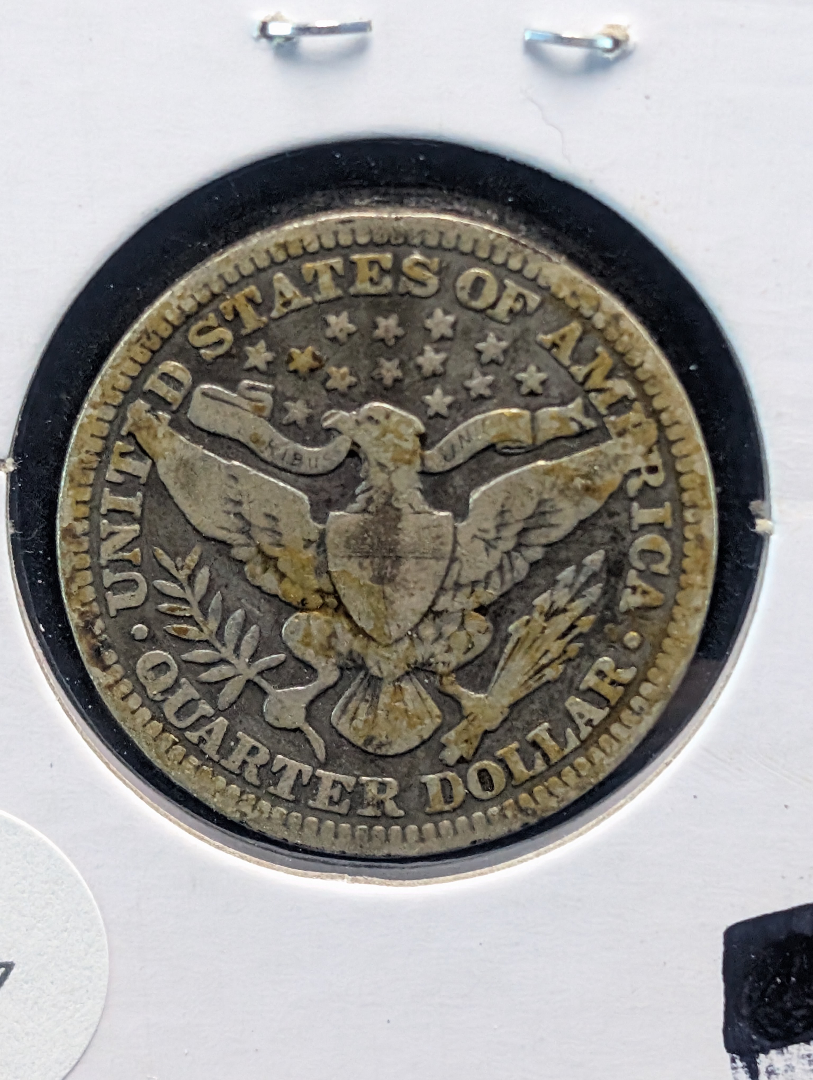1901 90% Silver Barber Quarter - 125 Years Old!