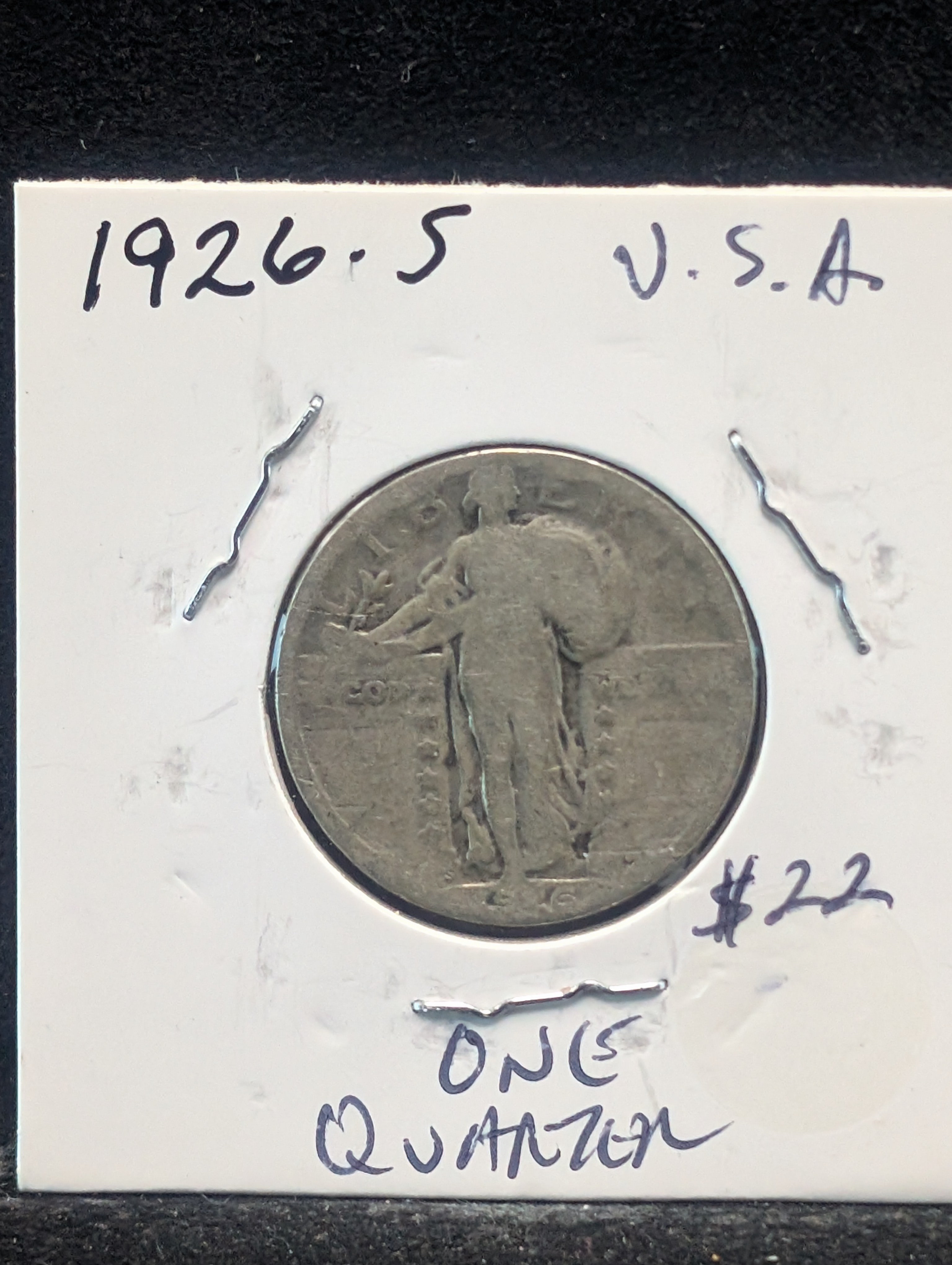 1926-S 90% Silver Standing Liberty Quarter - 100 Years Old!