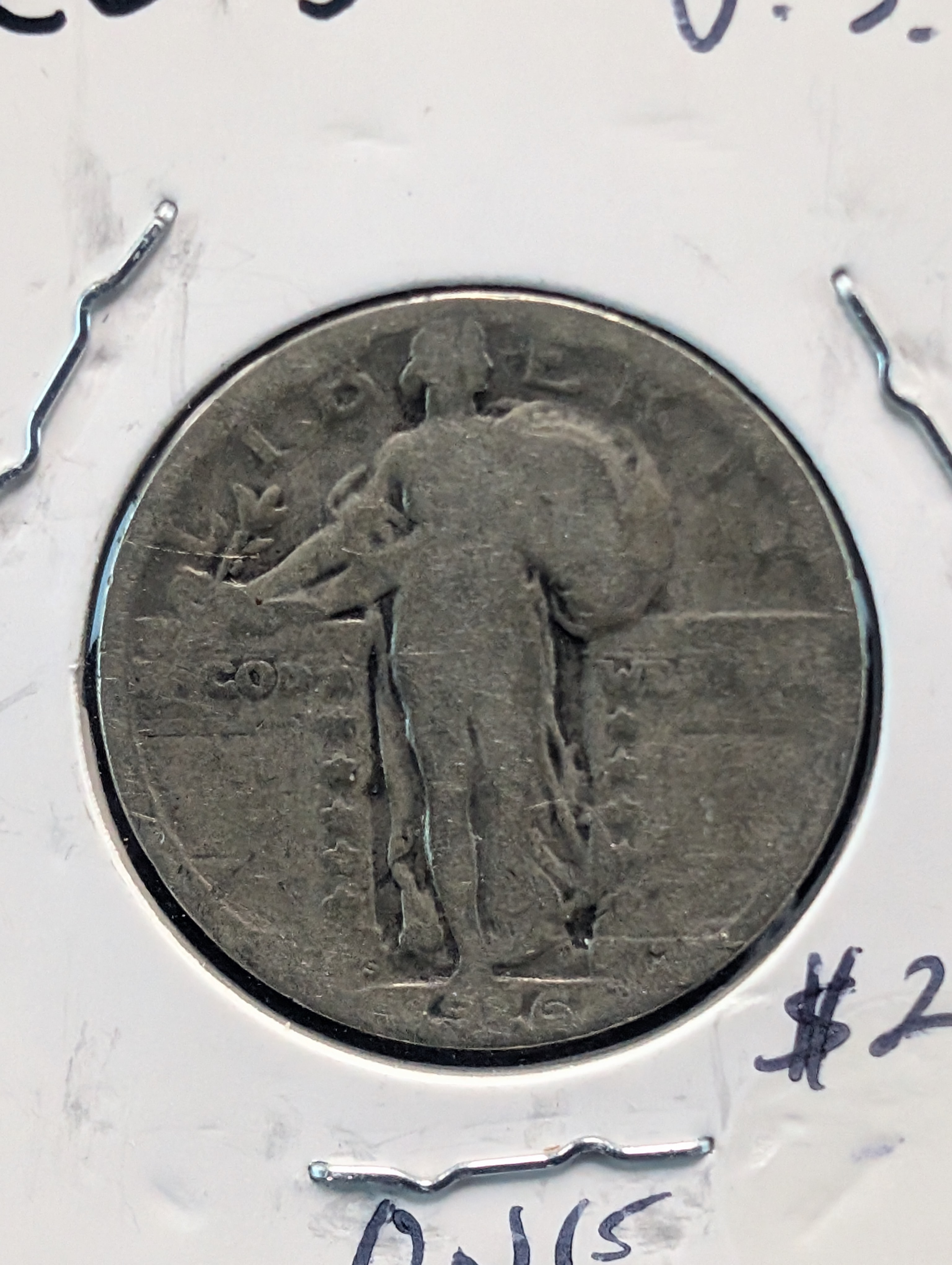 1926-S 90% Silver Standing Liberty Quarter - 100 Years Old!
