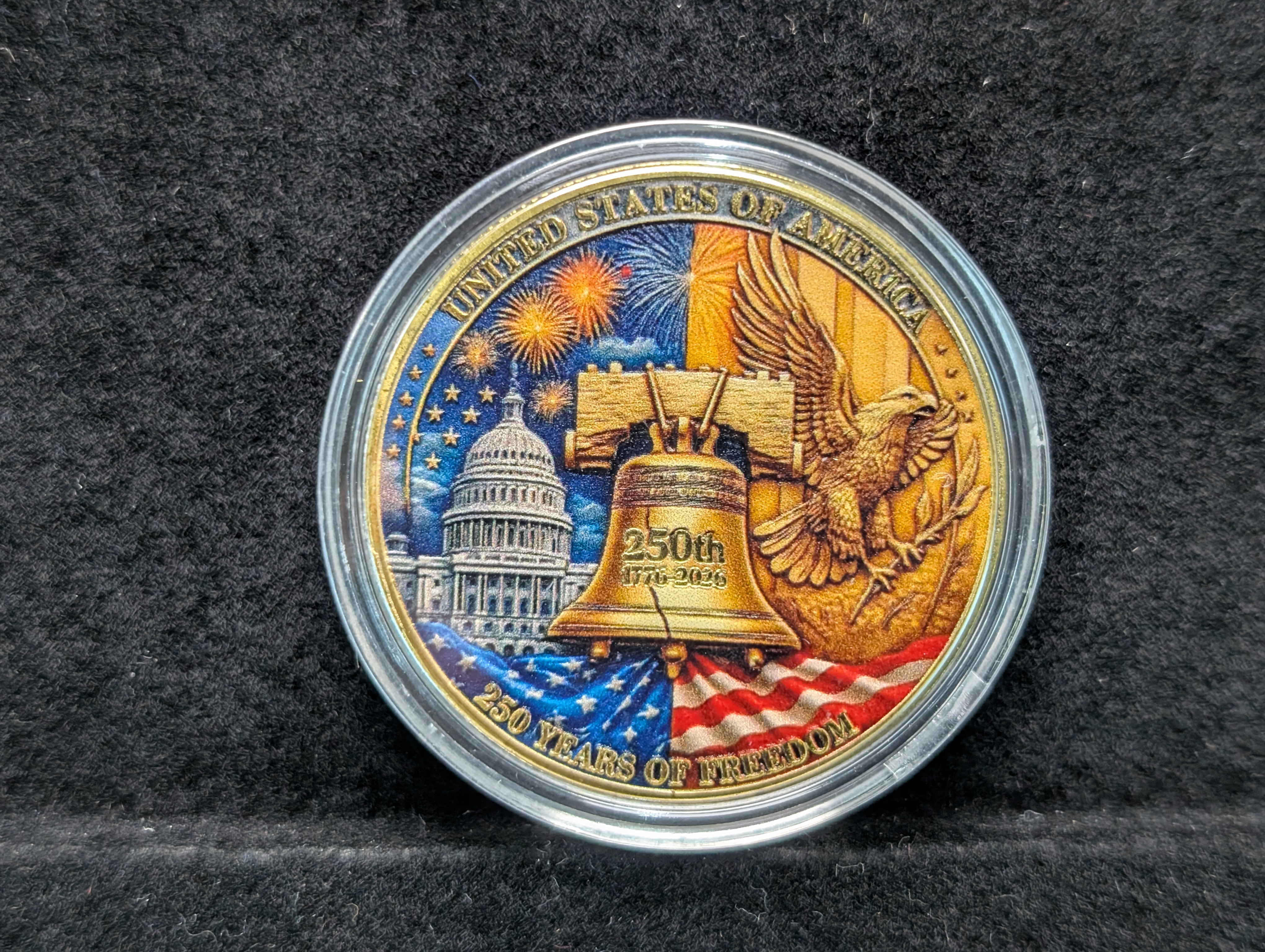 1776-2026, 250th Anniversary Colorized Round